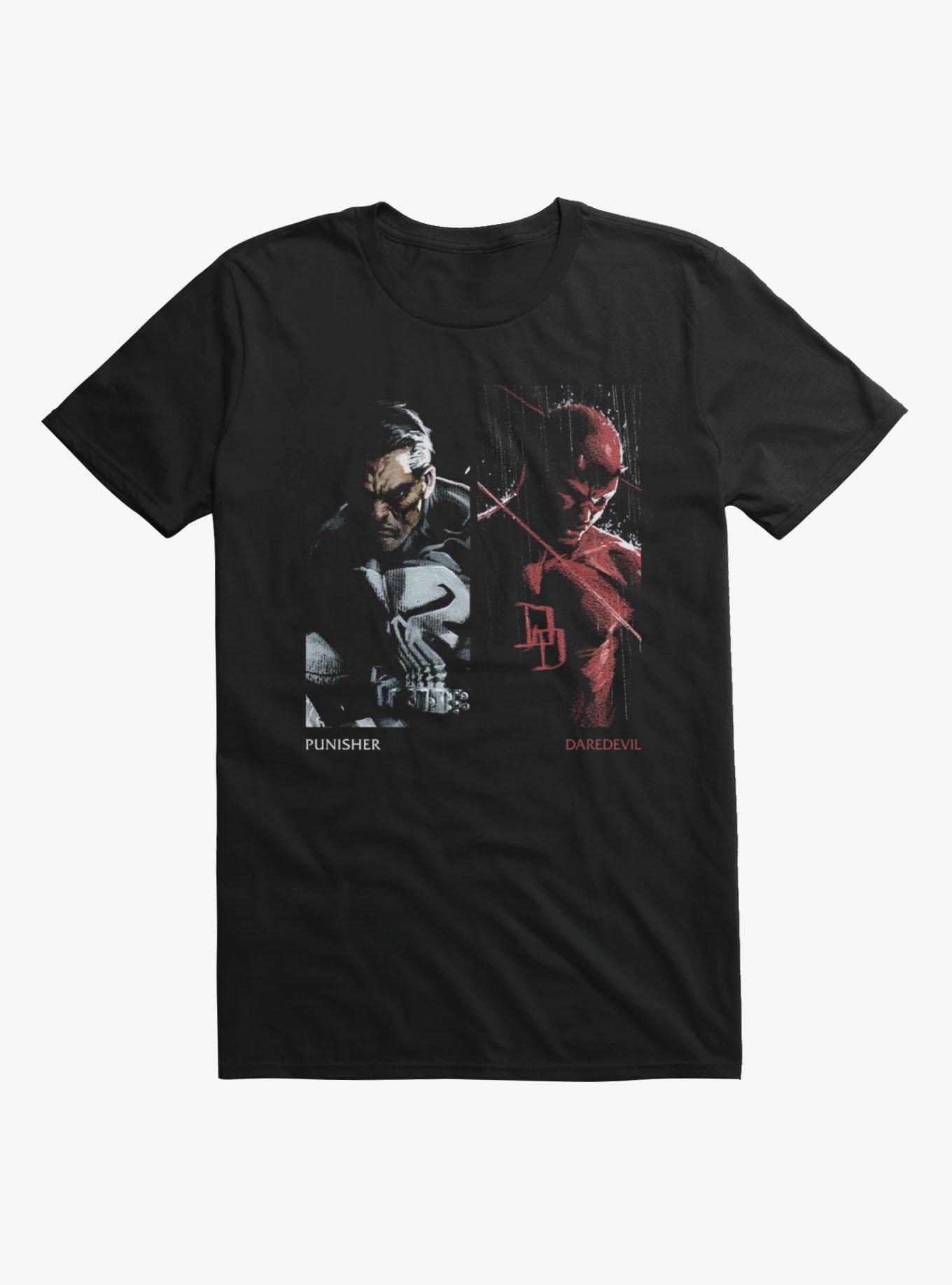 Marvel Comics Punisher And Daredevil Side By Side T-Shirt, , hi-res