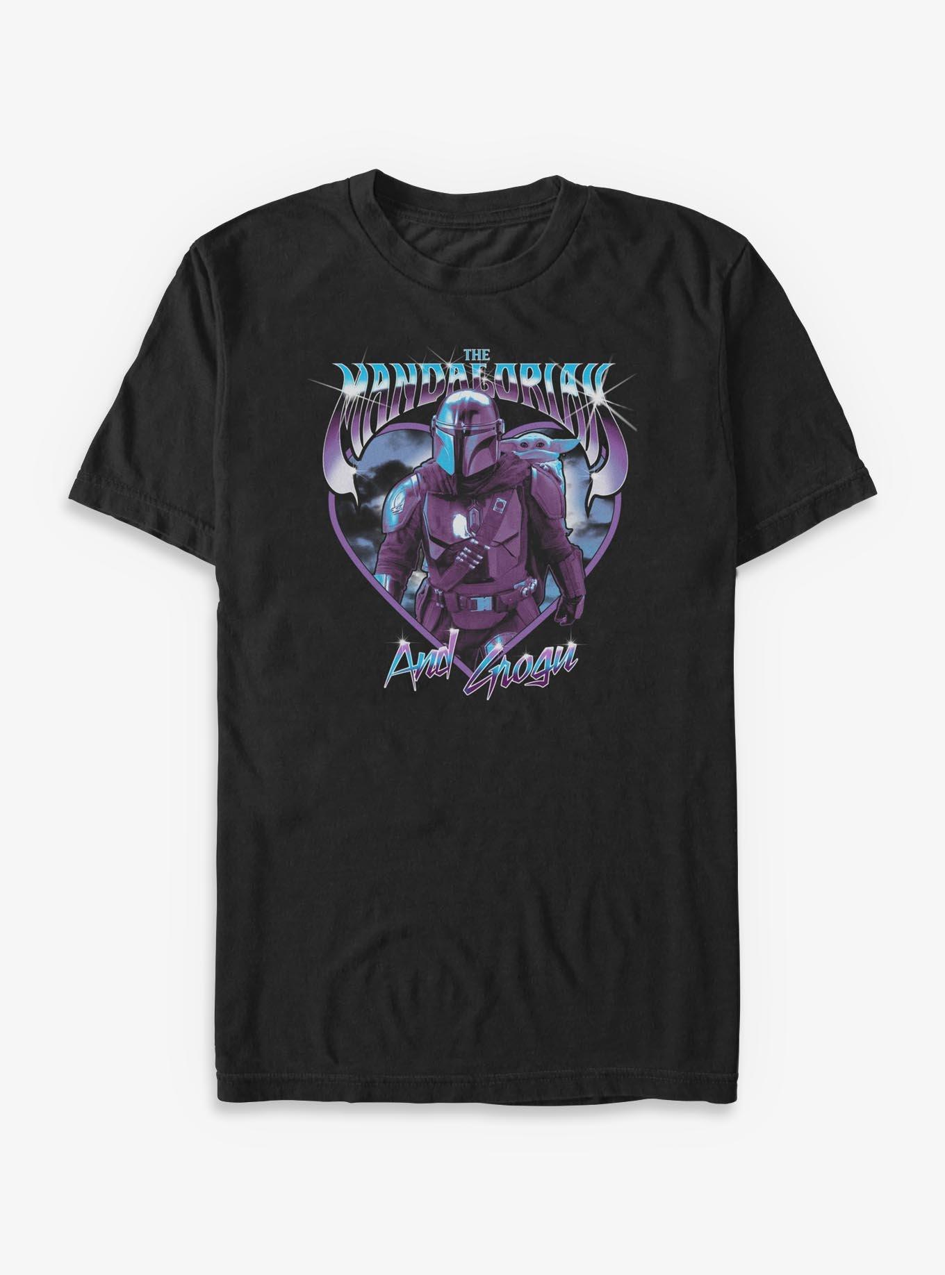 Star Wars: The Mandalorian And Grogu The Mandalorian & Grogu Heart Icon Big & Tall T-Shirt Box Lunch Exclusive, , hi-res