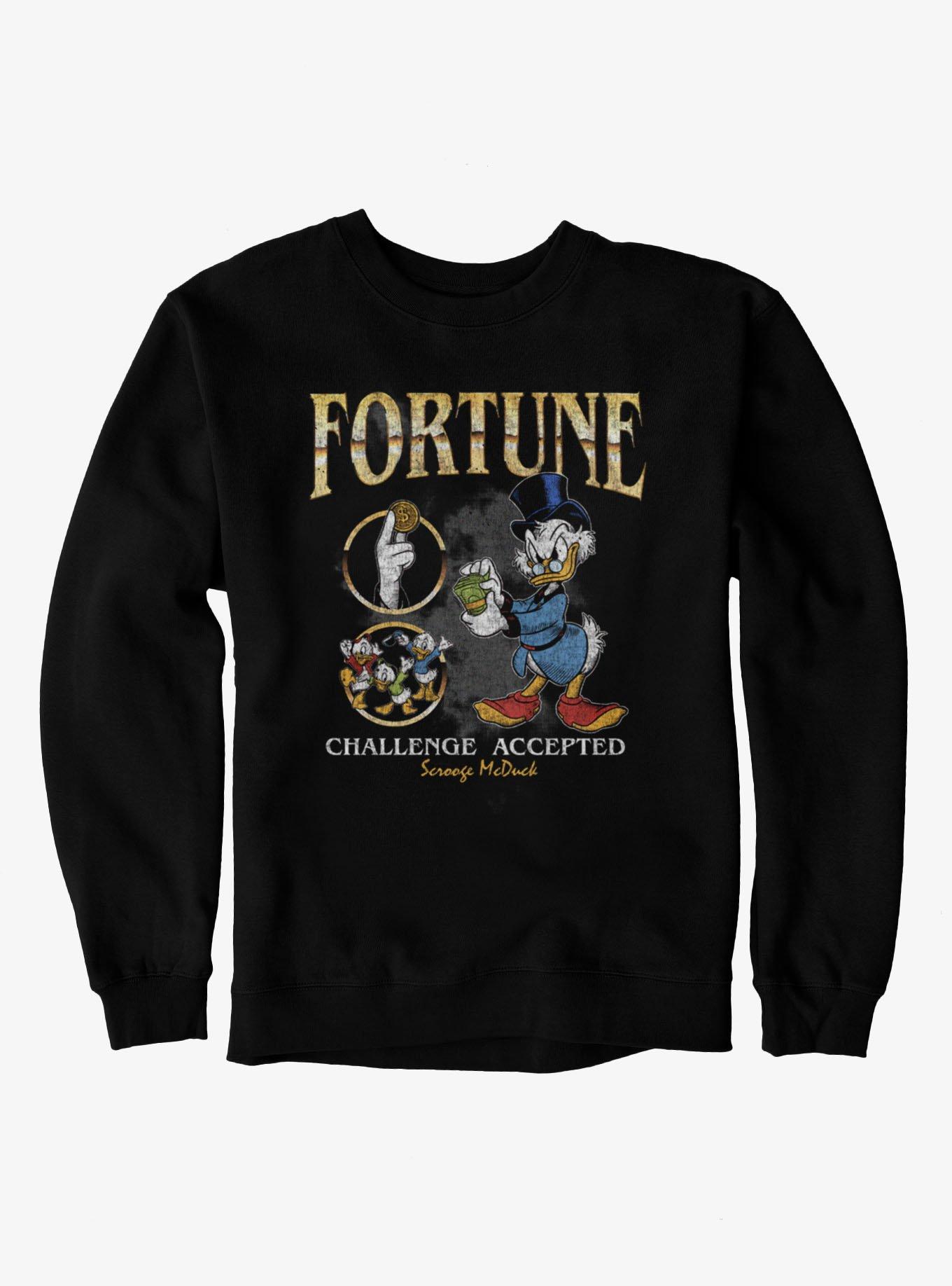 Disney Scrooge McDuck Fortune Challenge Accepted Sweatshirt, , hi-res