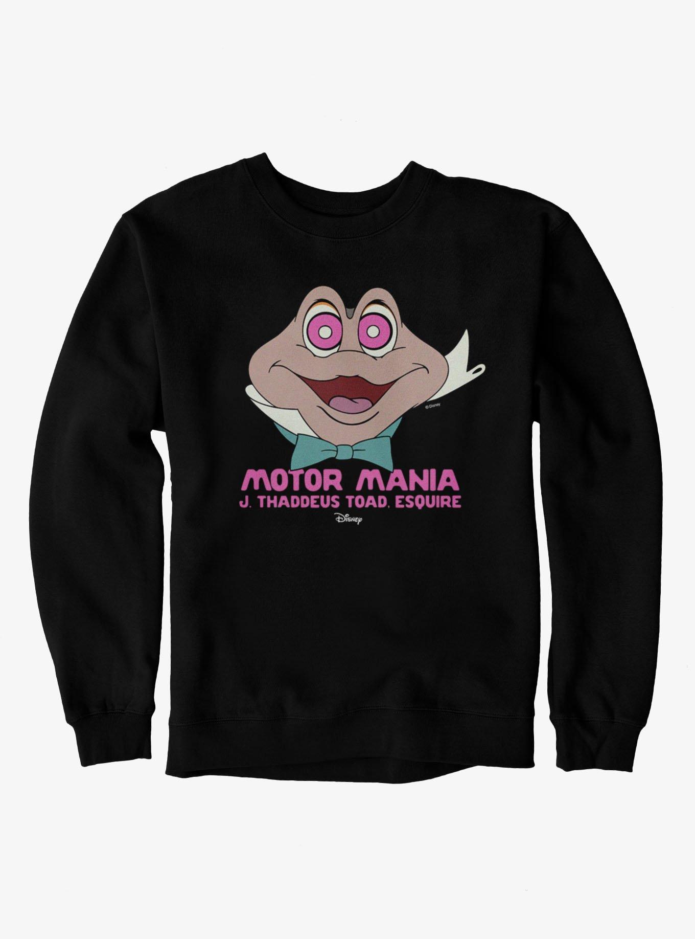 Disney Ichabod And Mr. Toad Motor Mania Crazy Eyes Sweatshirt, BLACK, hi-res view 1