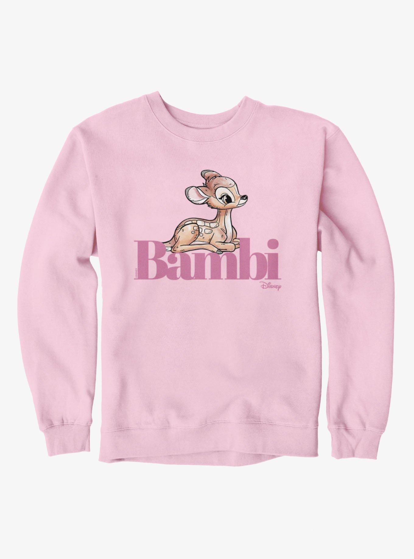 Disney Bambi Baby On Her Name Sweatshirt, LIGHT PINK, hi-res view 1