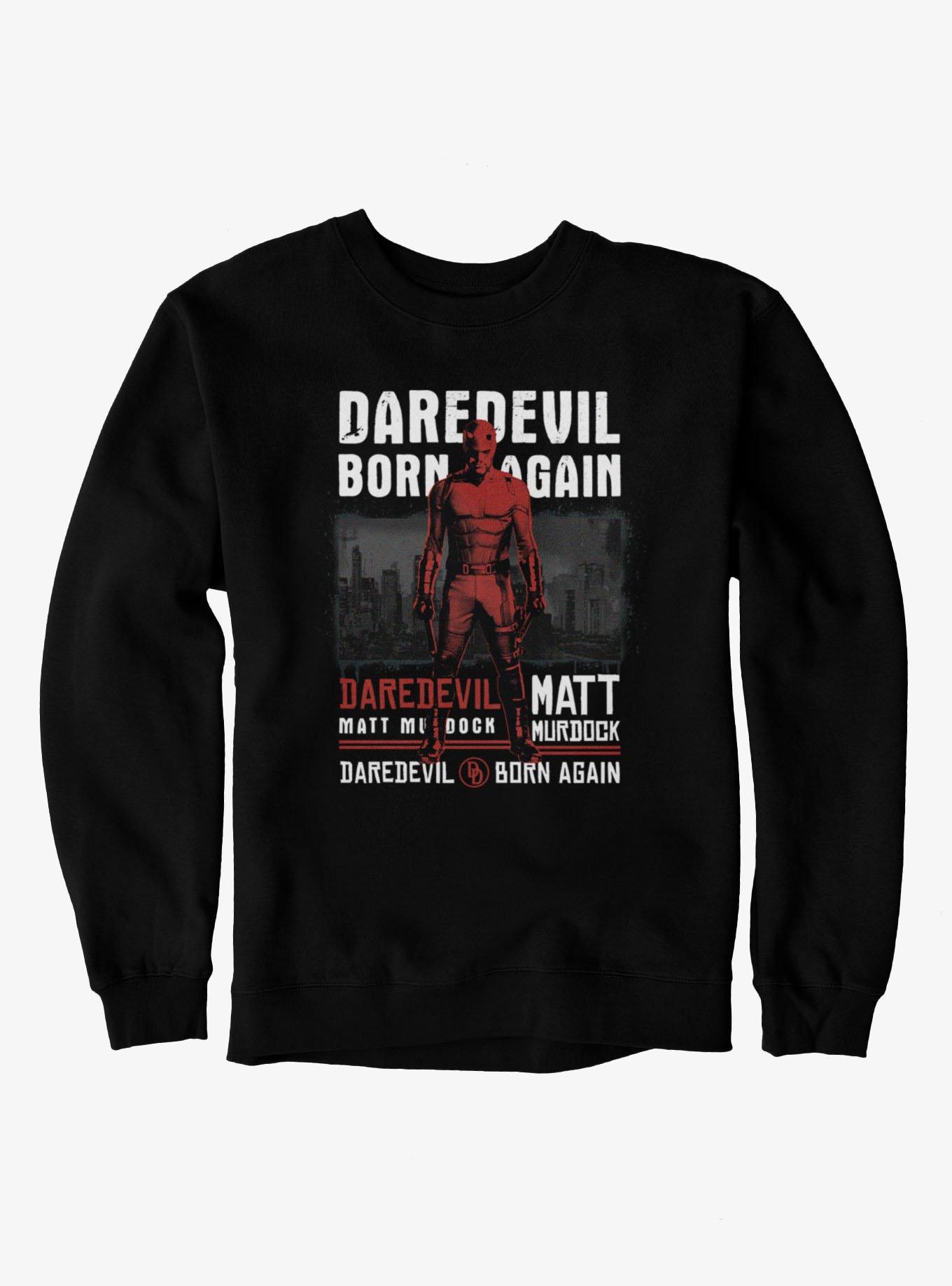 Marvel Daredevil Born Again Matt Murdock Waits Sweatshirt, BLACK, hi-res