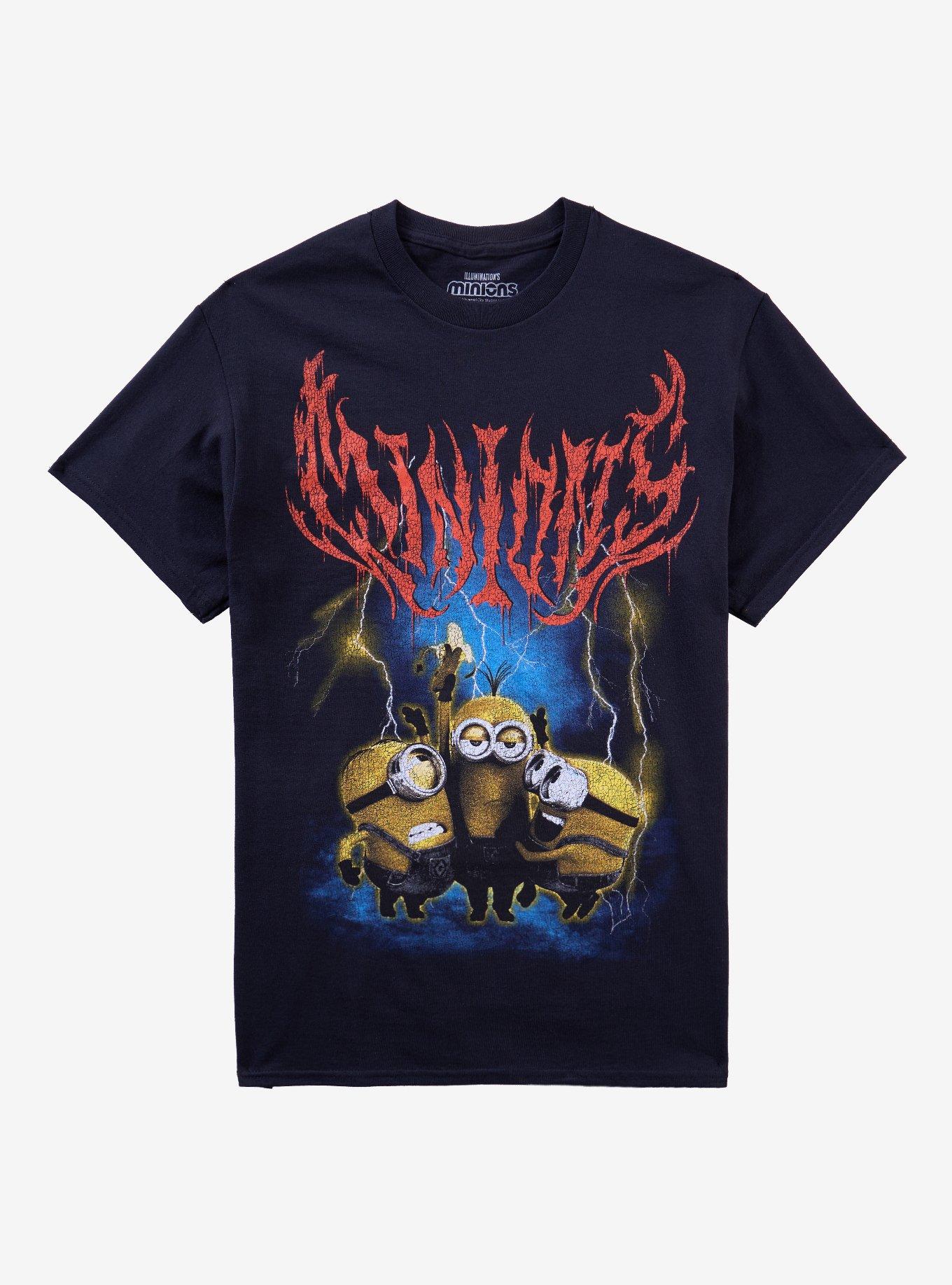 Minions Trio Metal Dark Wash T-Shirt, , hi-res
