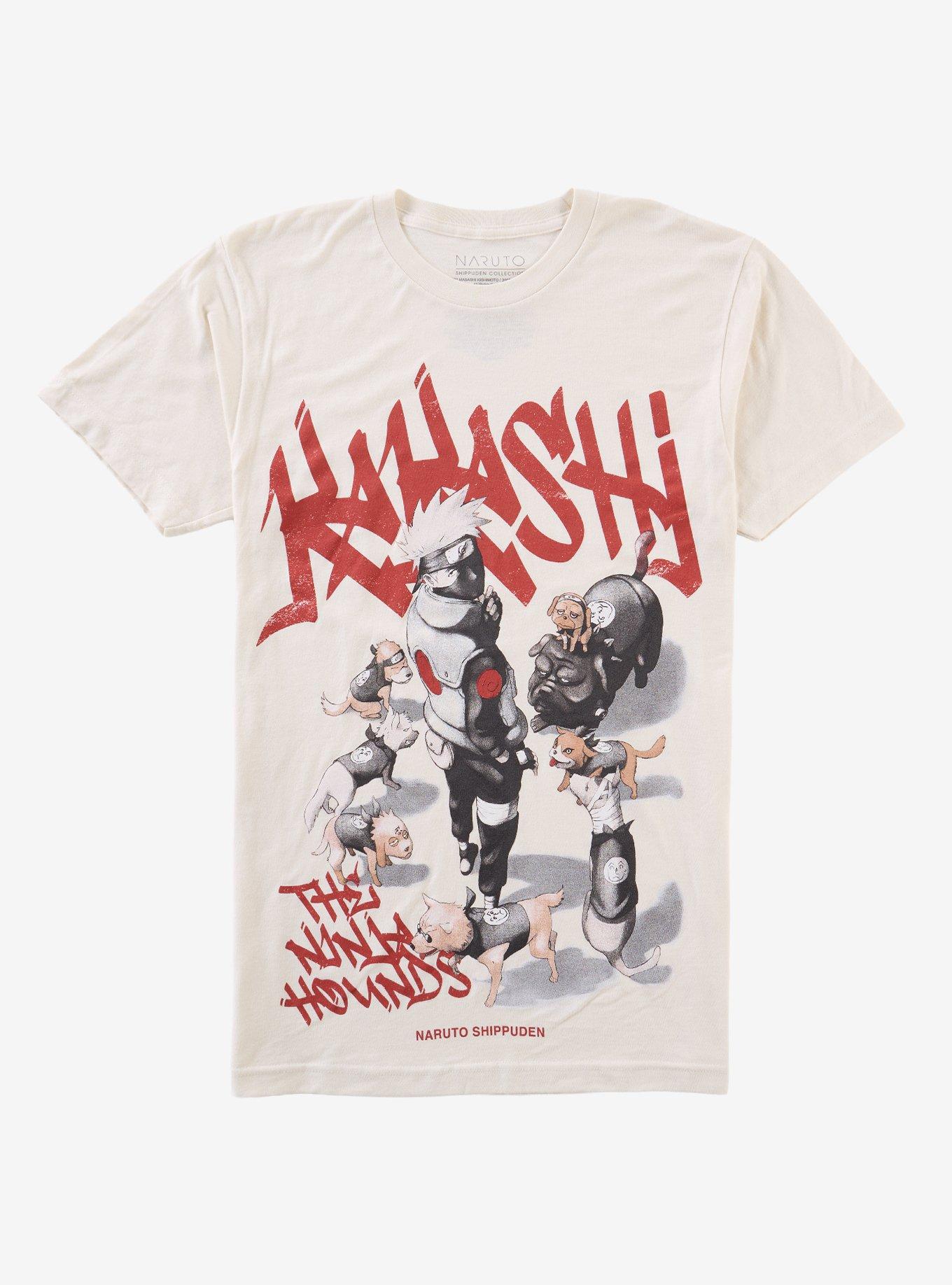 Naruto Shippuden Kakashi Dogs T-Shirt, , hi-res