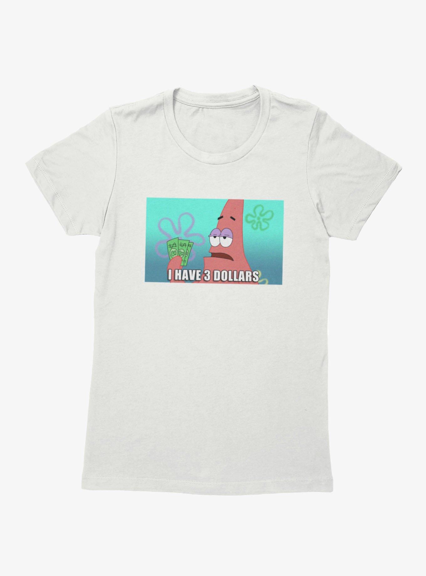 SpongeBob SquarePants Patrick 3 Dollar Meme Womens T-Shirt, , hi-res