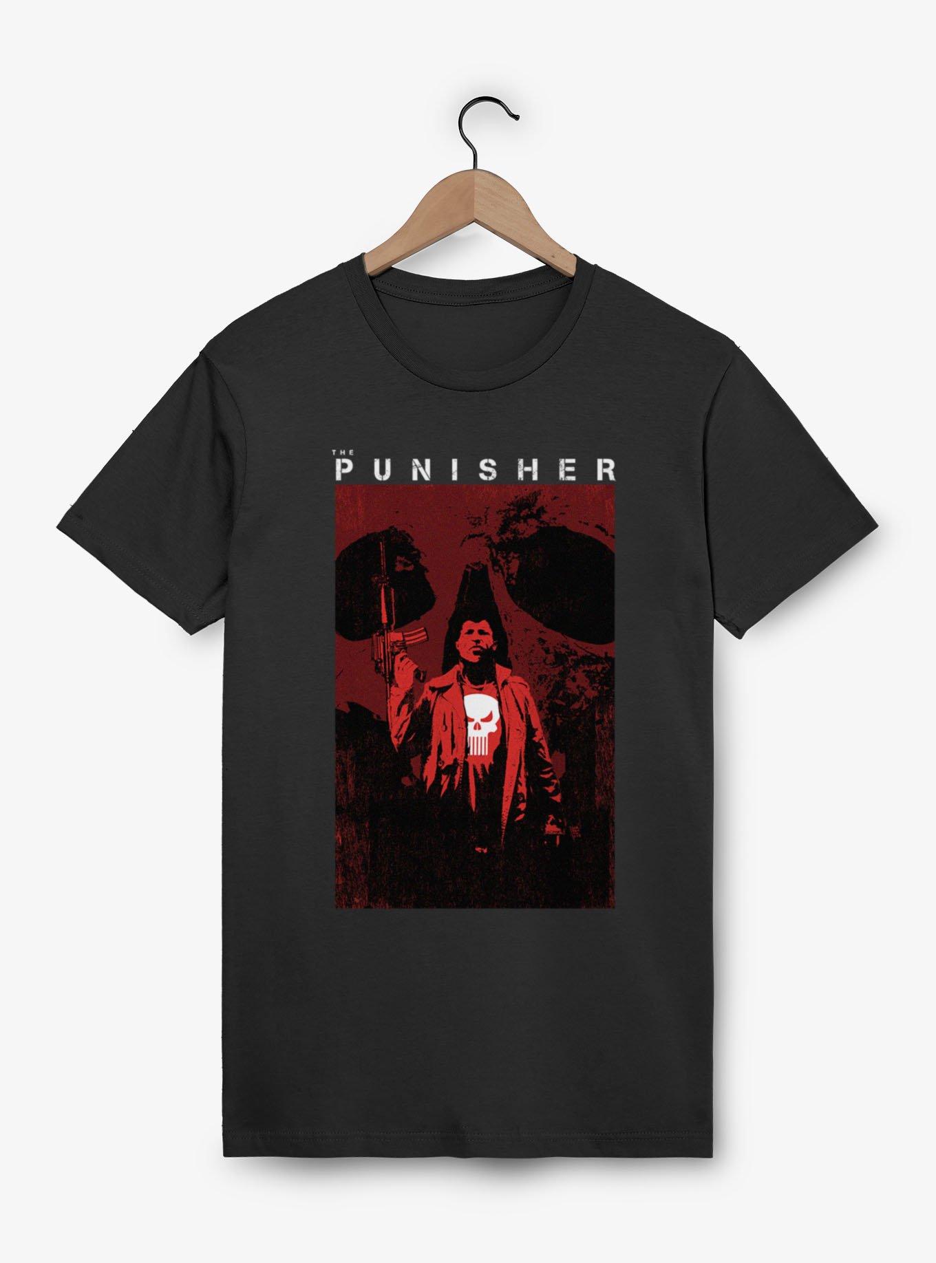 Marvel Punisher Angry Skull Poster T-Shirt, , hi-res