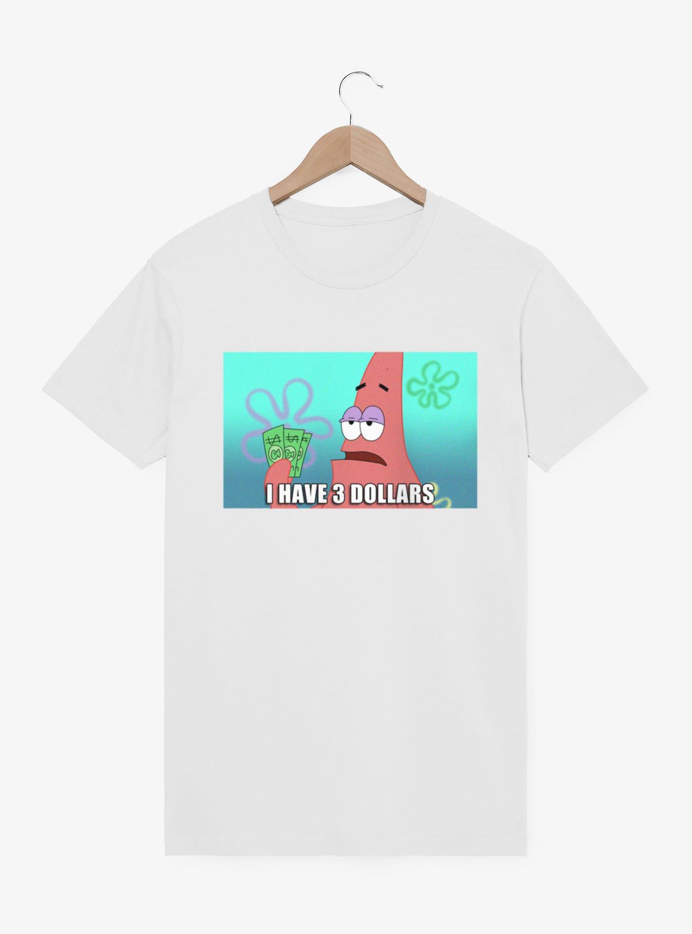 SpongeBob SquarePants Patrick 3 Dollar Meme T-Shirt, , hi-res