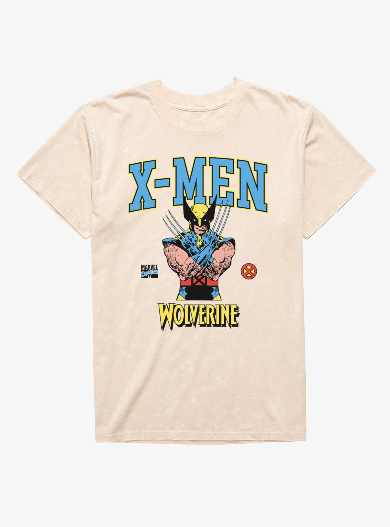 Marvel X-Men Comics Wolverine Arms Crossed Mineral Wash T-Shirt, , hi-res