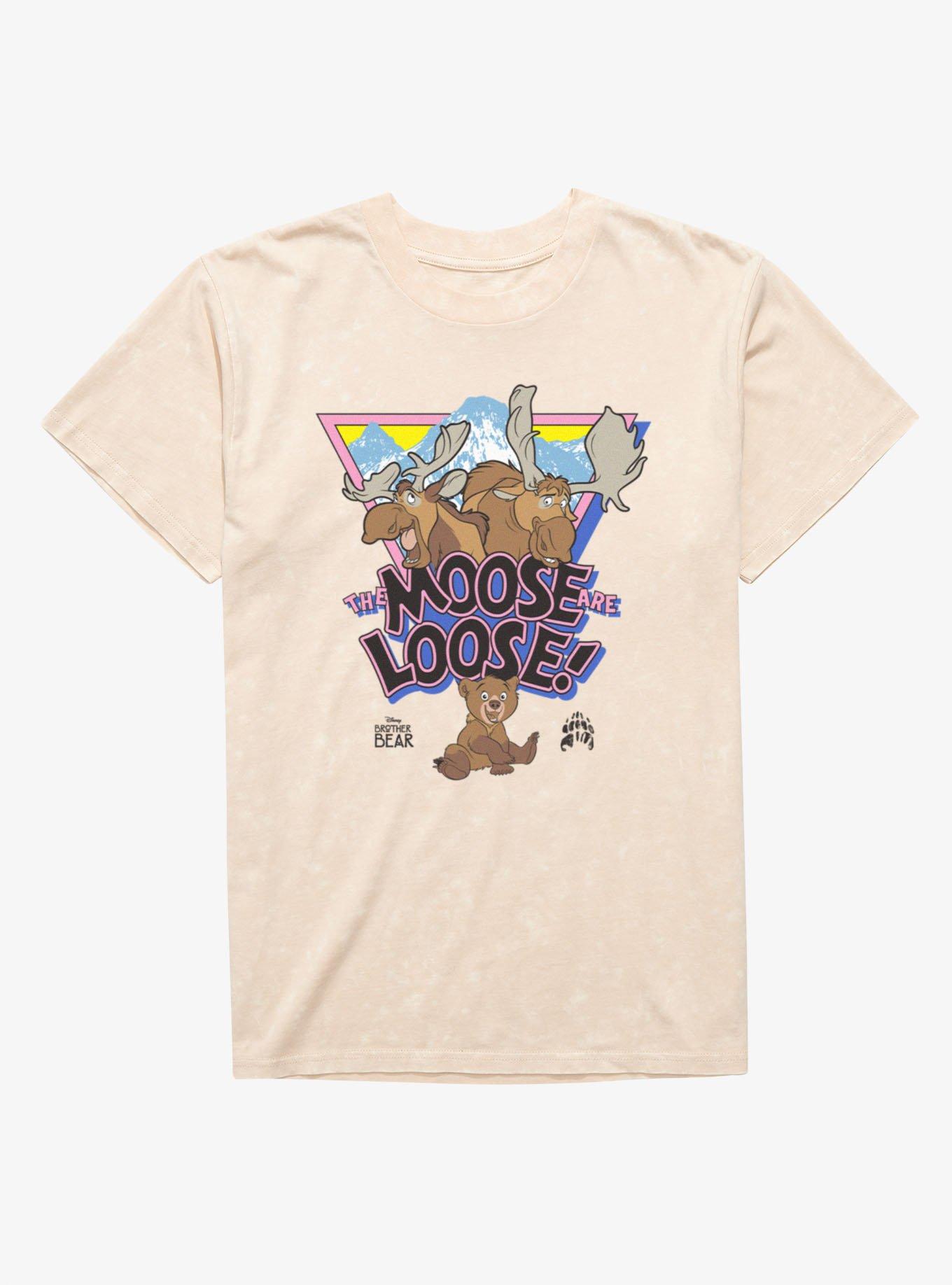 Disney Brother Bear Moose Loose Rutt Tuke Mineral Wash T-Shirt, , hi-res