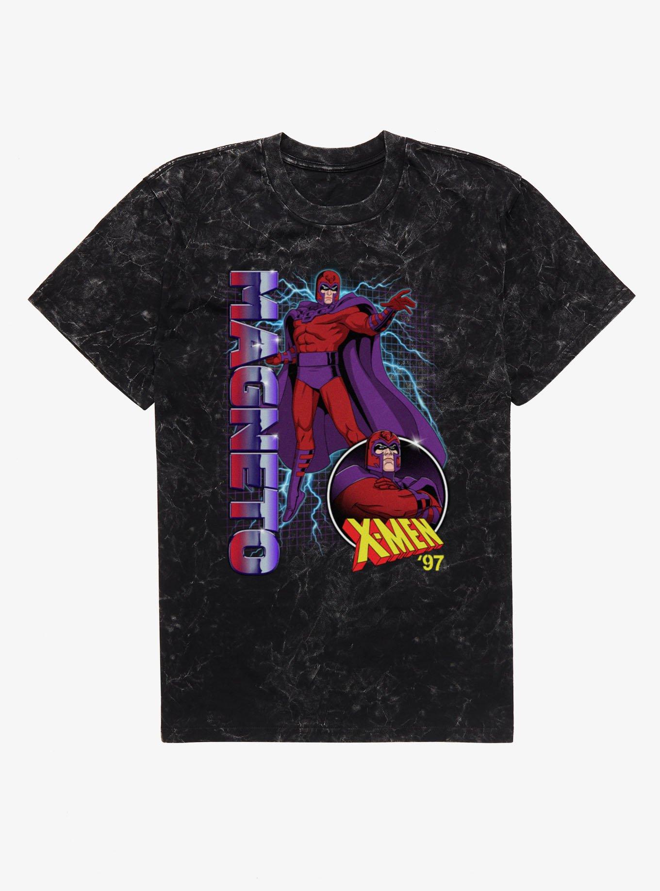 Marvel X-Men 97 Magneto On The Grid Mineral Wash T-Shirt, , hi-res