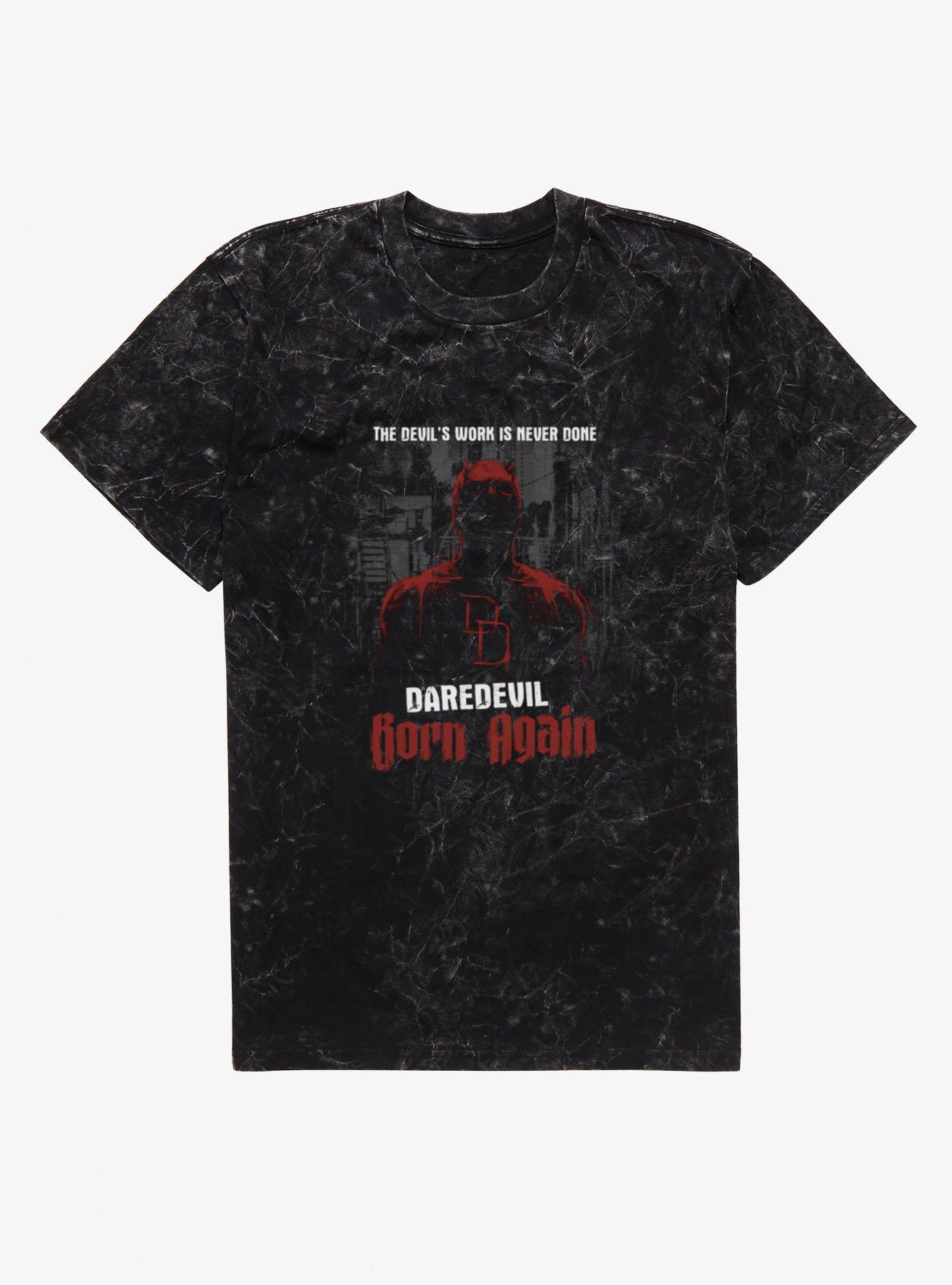 Marvel Daredevil Born Again Work Is Never Done Mineral Wash T-Shirt, , hi-res