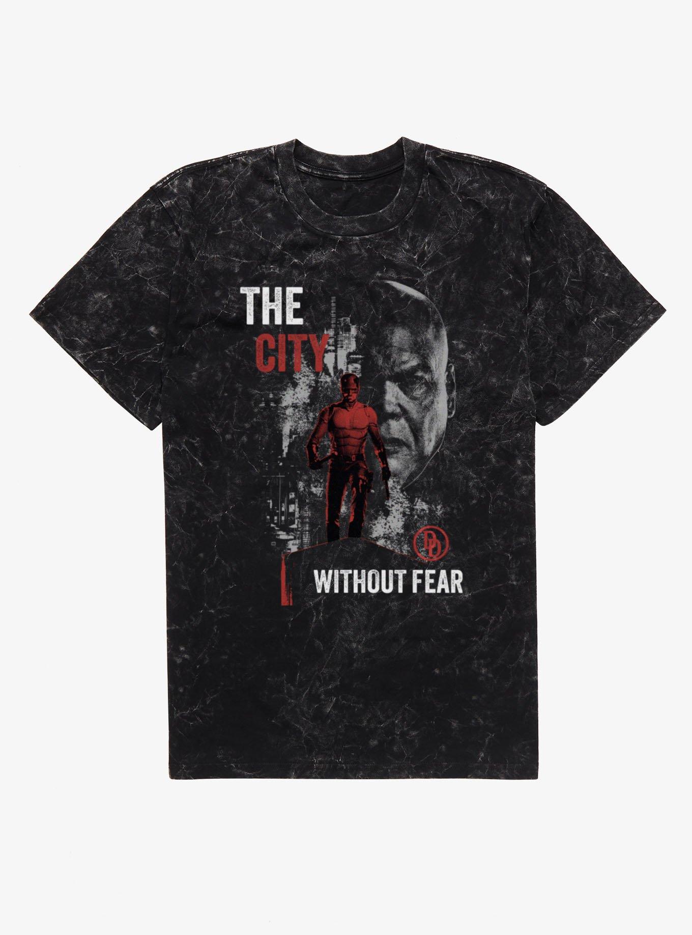Marvel Daredevil Born Again City Without Fear Mineral Wash T-Shirt