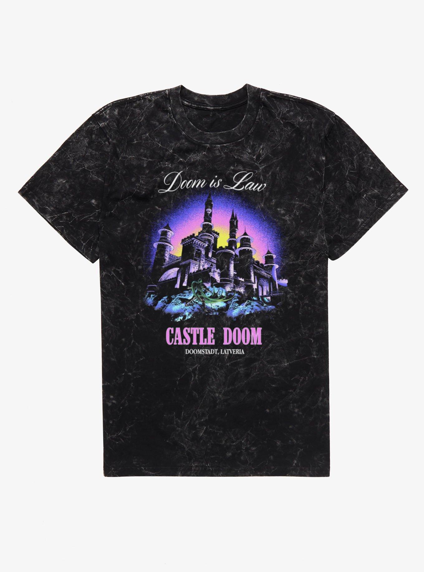 Marvel Comics Castle Doom Of Latveria Mineral Wash T-Shirt, , hi-res