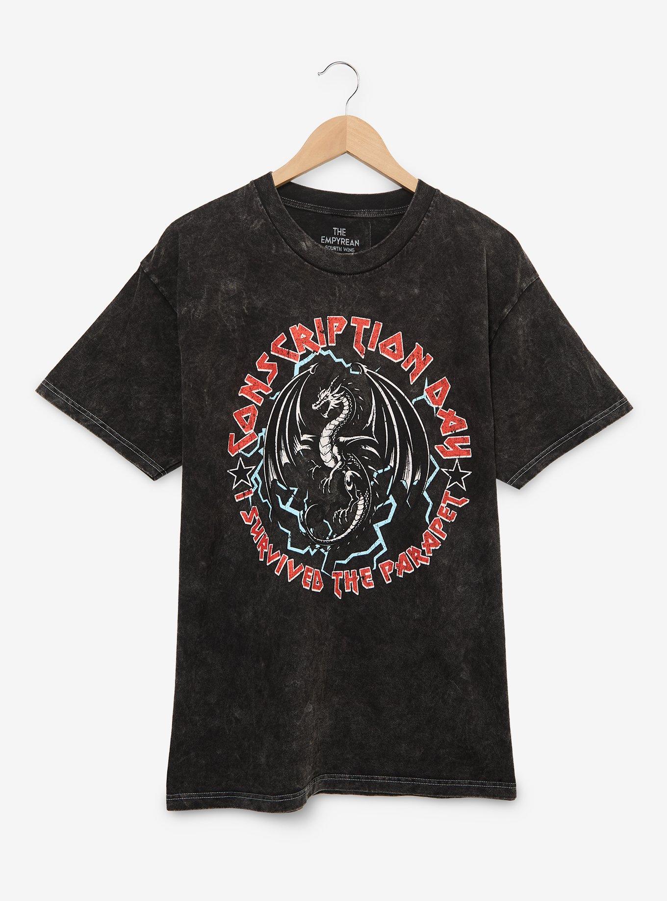 Fourth Wing Conscription Day Women's Mineral Wash T-Shirt - BoxLunch Exclusive, , hi-res