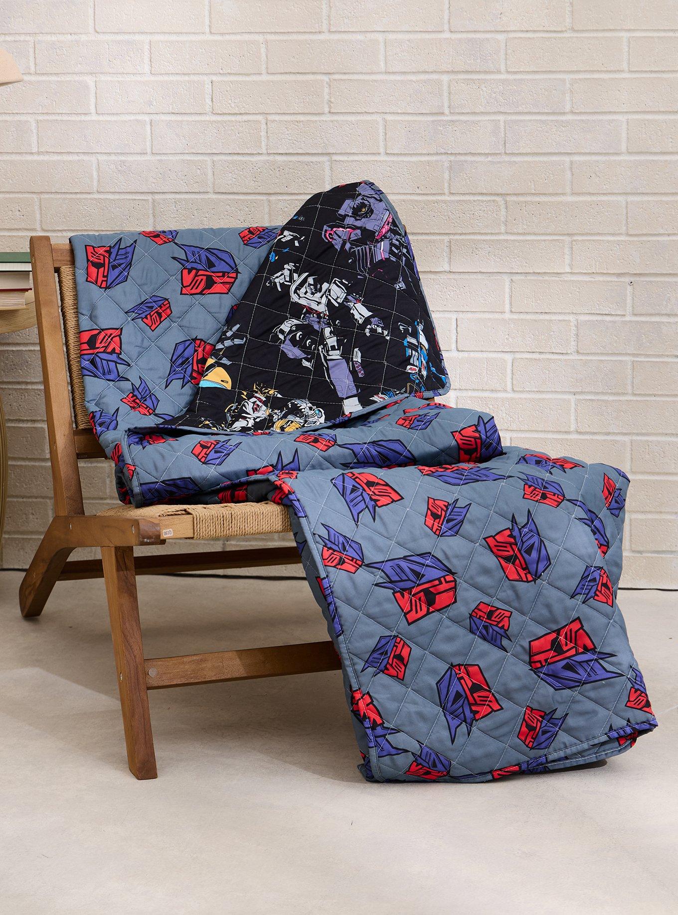 Transformers Reversible Retro Quilted Blanket &mdash; BoxLunch Exclusive, , hi-res