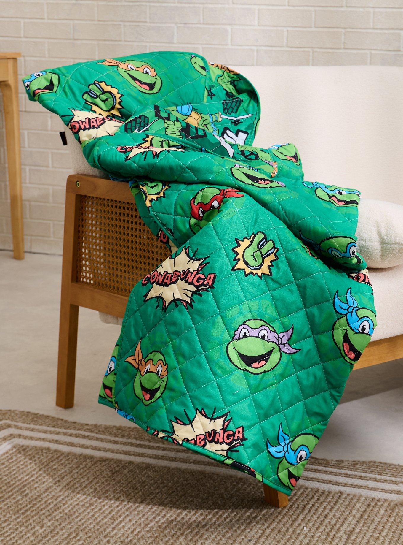 Teenage Mutant Ninja Turtles Reversible Retro Quilted Blanket &mdash; BoxLunch Exclusive, , hi-res
