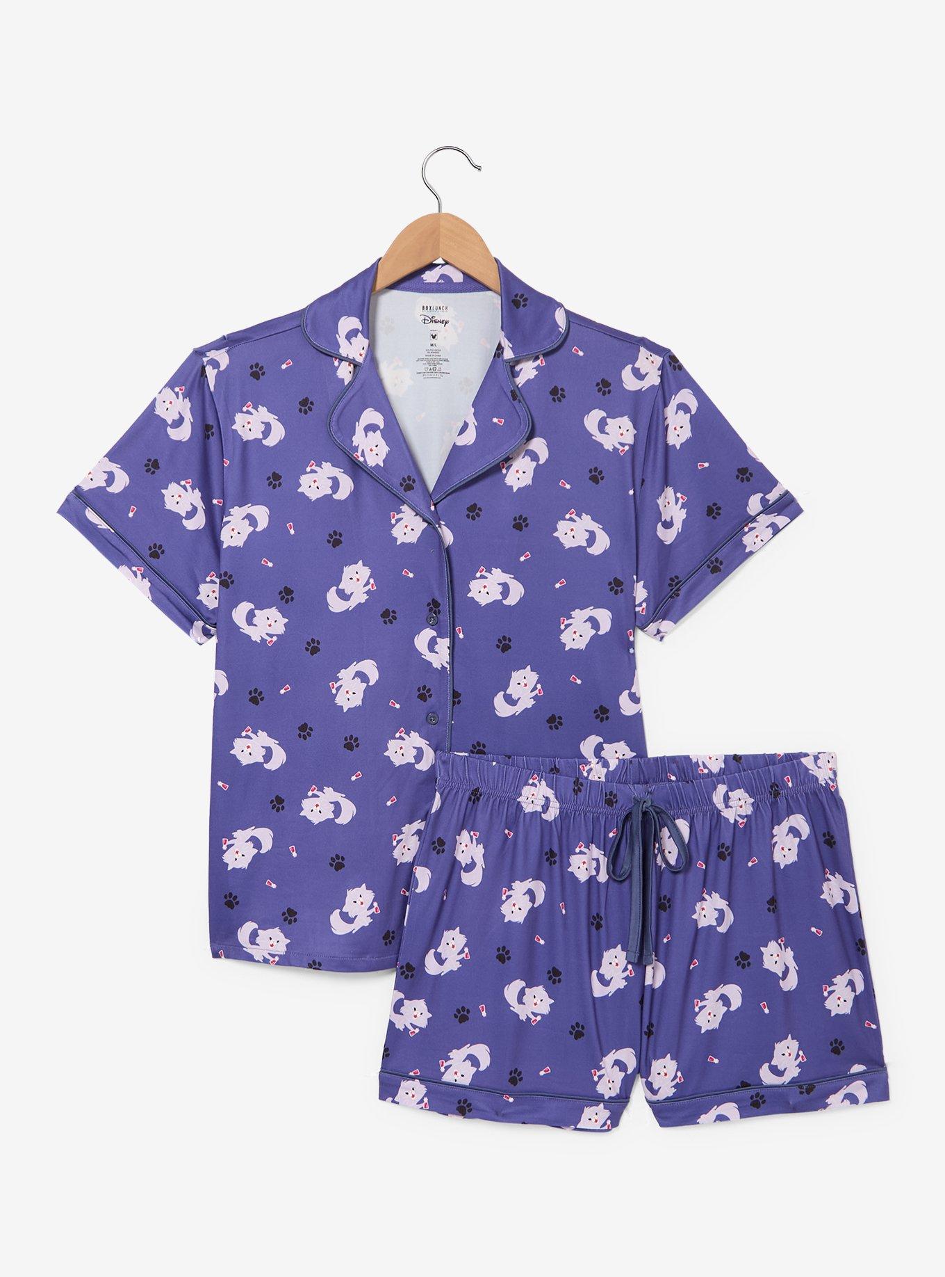 Disney The Emperor's New Groove Cat Yzma Allover Print Women's Sleep Shirt & Shorts Set - BoxLunch Exclusive