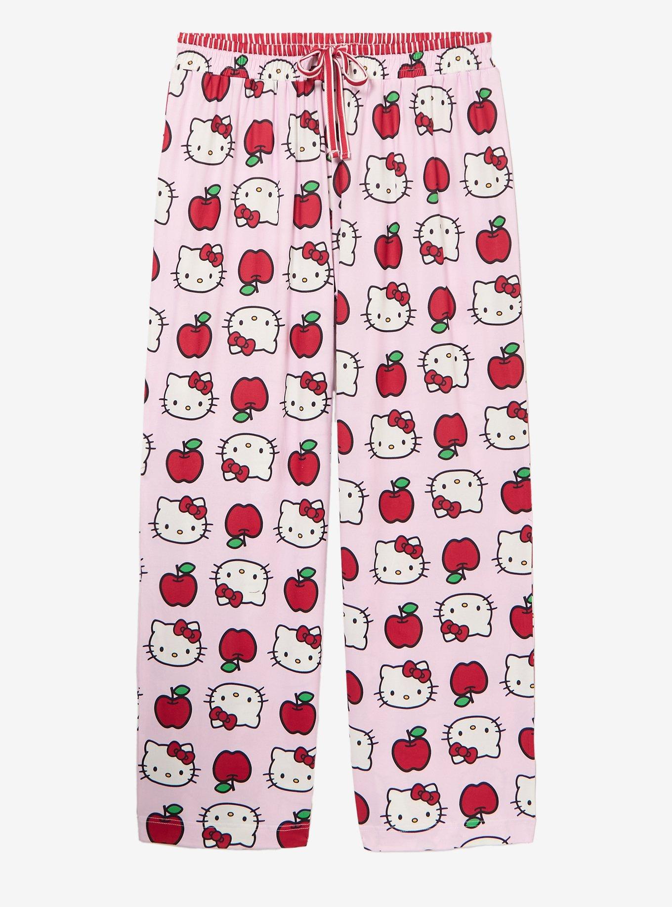 Sanrio Hello Kitty Apples Allover Print Women's Sleep Pants - BoxLunch Exclusive, , hi-res