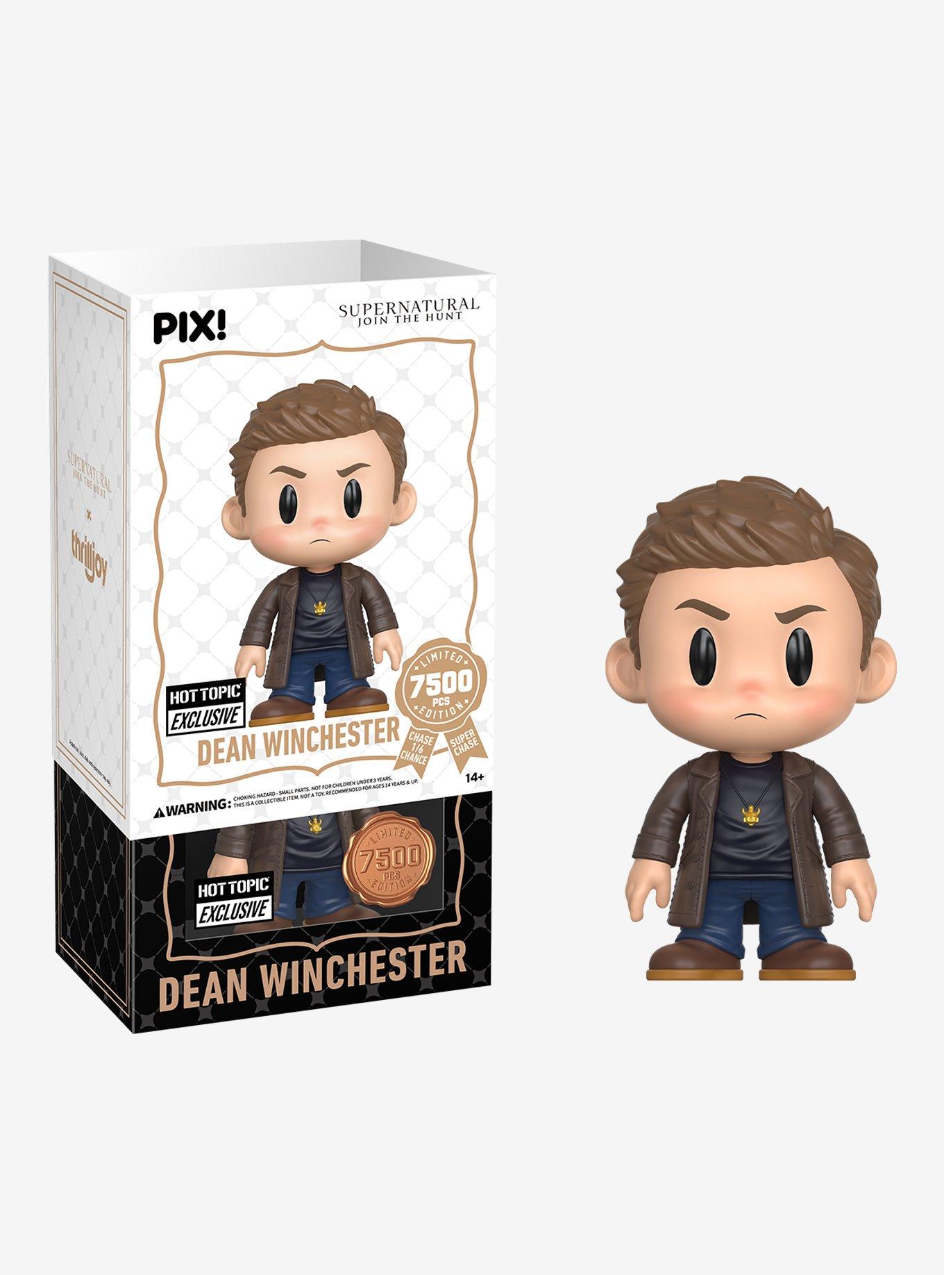 Thrilljoy Supernatural Pix! Dean Winchester Collectible Figure Hot Topic Exclusive, , hi-res