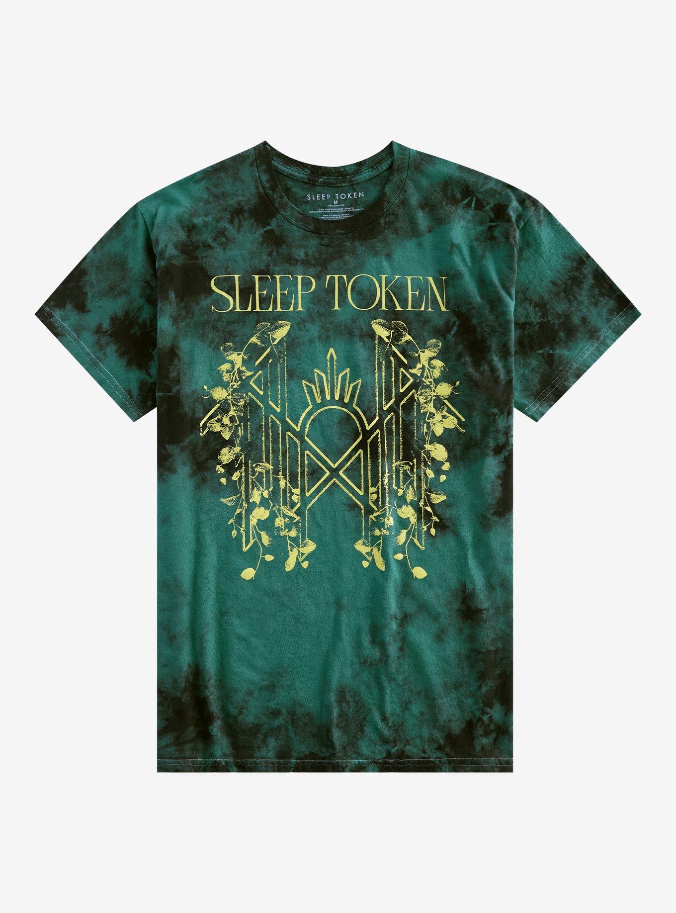 Sleep Token Floral Logo Tie-Dye T-Shirt, , hi-res