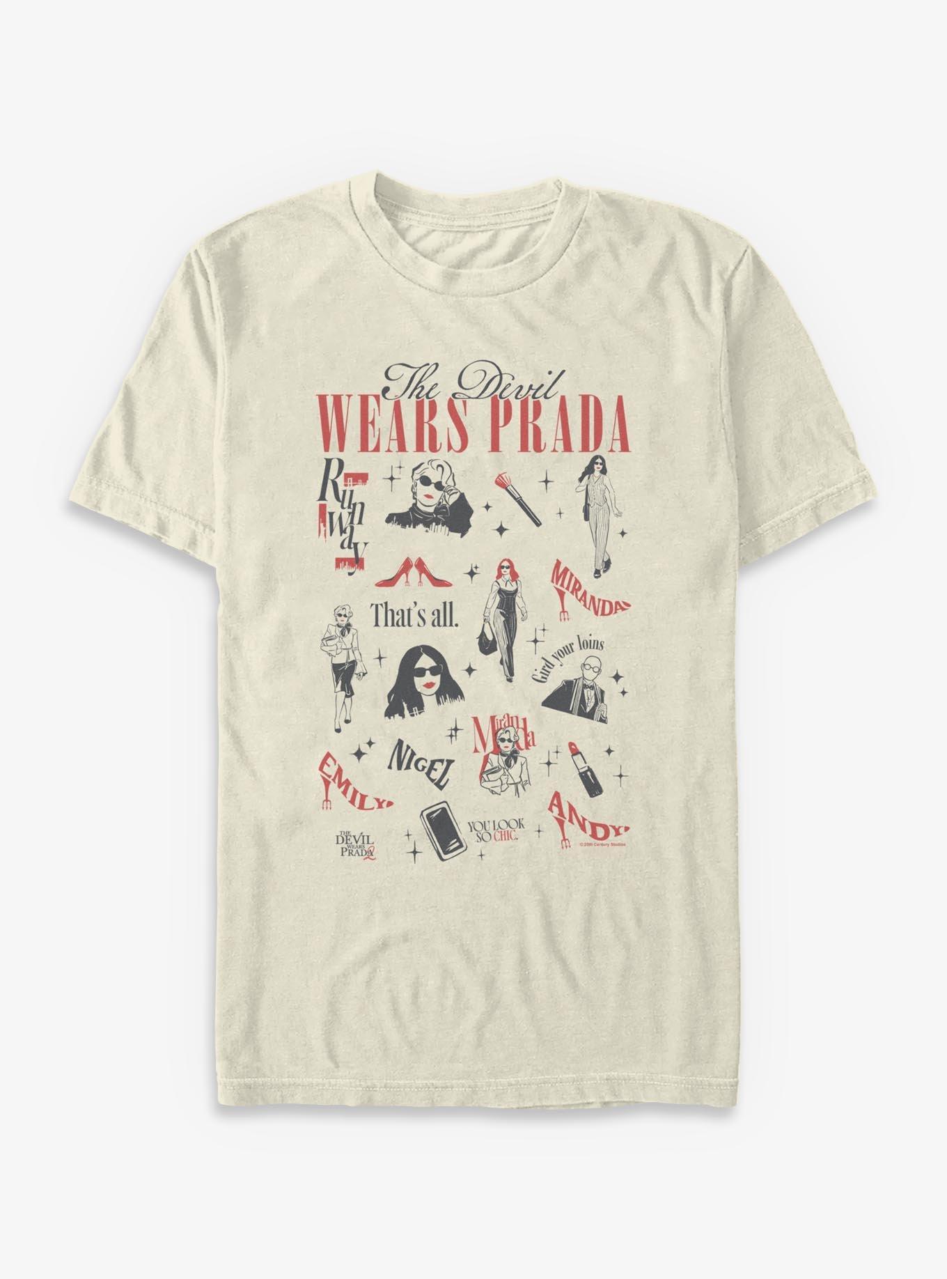 The Devil Wears Prada 2 Fashion Collage Garment Dye T-Shirt, , hi-res
