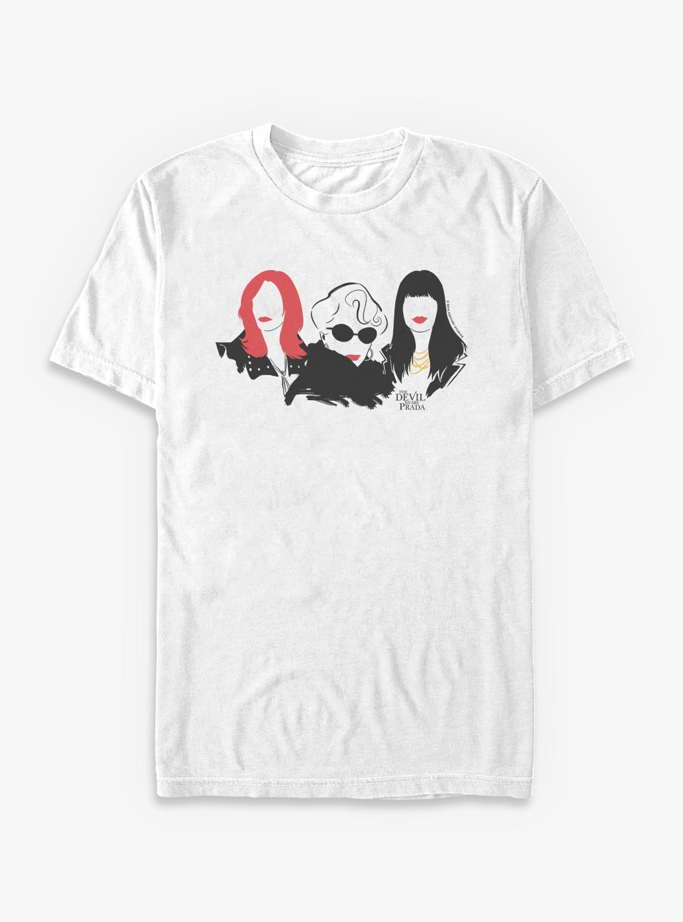 The Devil Wears Prada Red Lip Trio T-Shirt, WHITE, hi-res