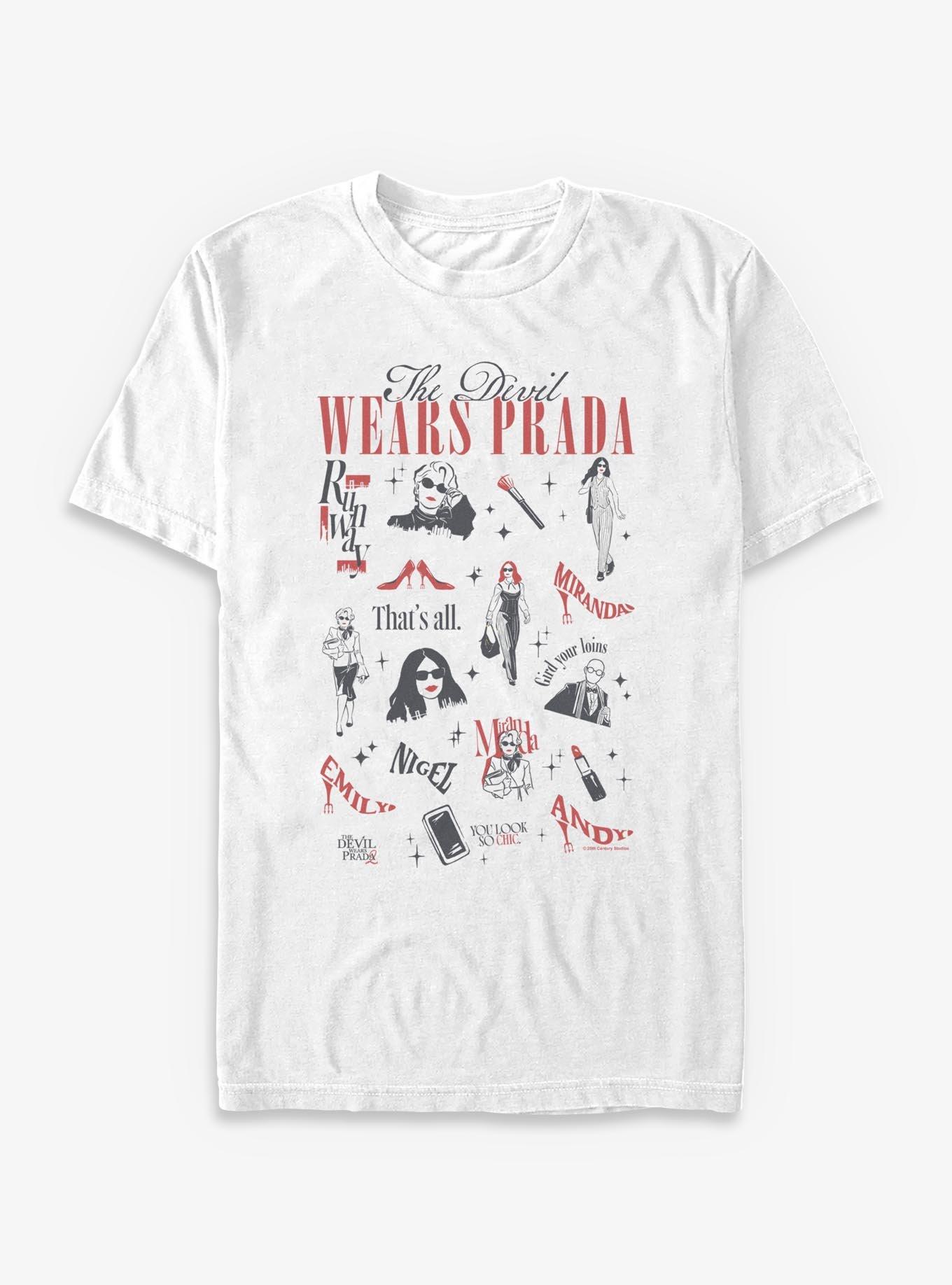 The Devil Wears Prada 2 Tシャツ他5点セット The Devil Wears Prada 2 Fashion Collage T-Shirt - WHITE | Hot Topic
