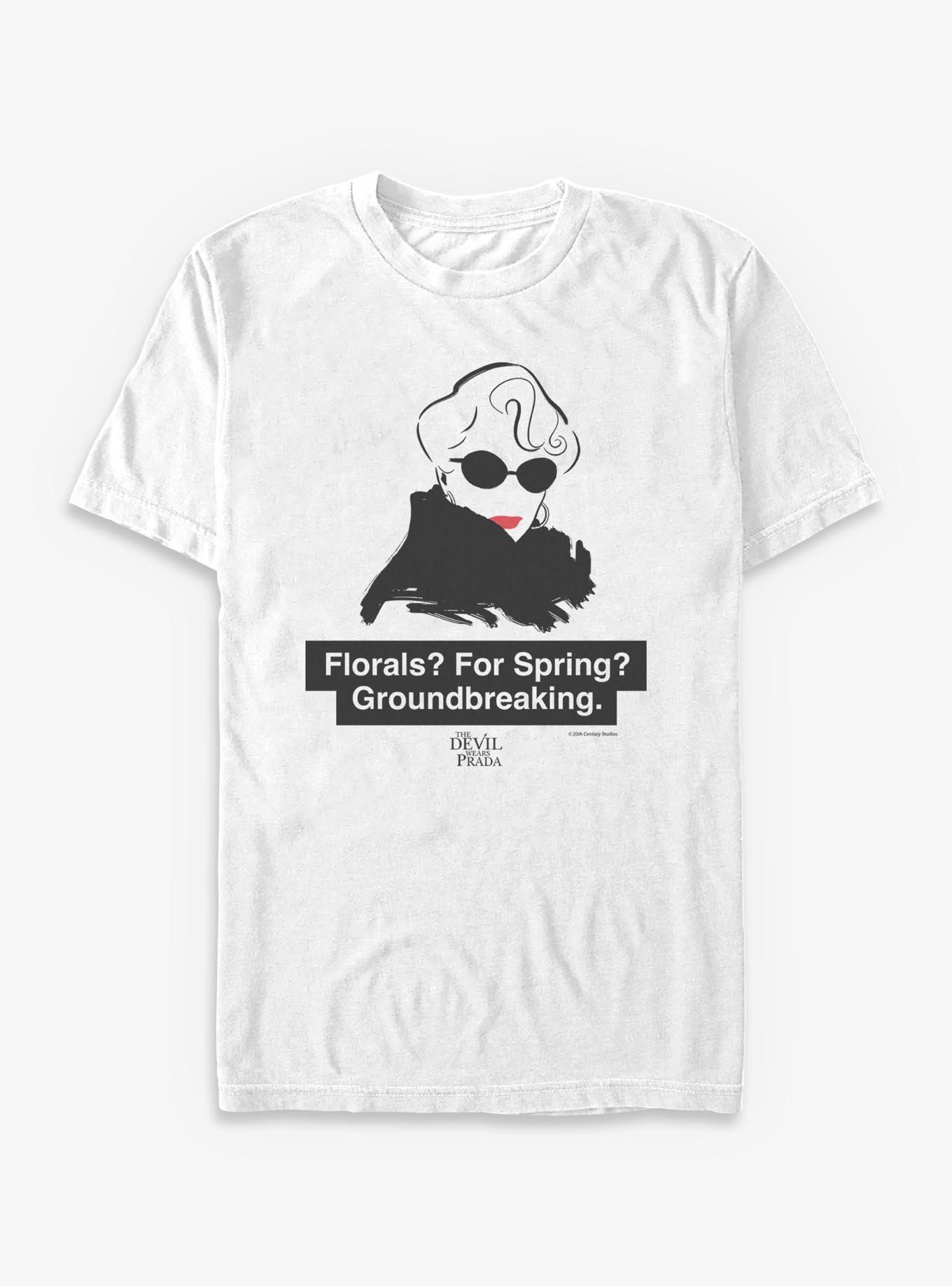 The Devil Wears Prada Florals ? For Spring ? T-Shirt, WHITE, hi-res