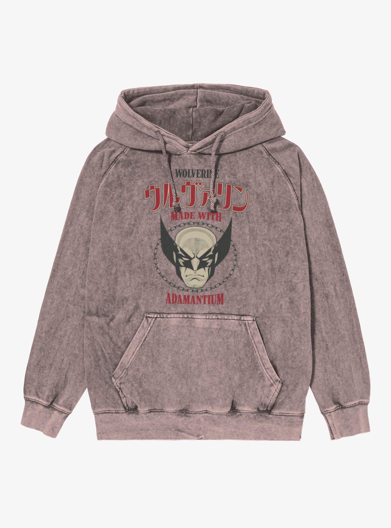 Marvel X-Men Comics Wolverine Made With Adamantium Mineral Wash Hoodie, , hi-res