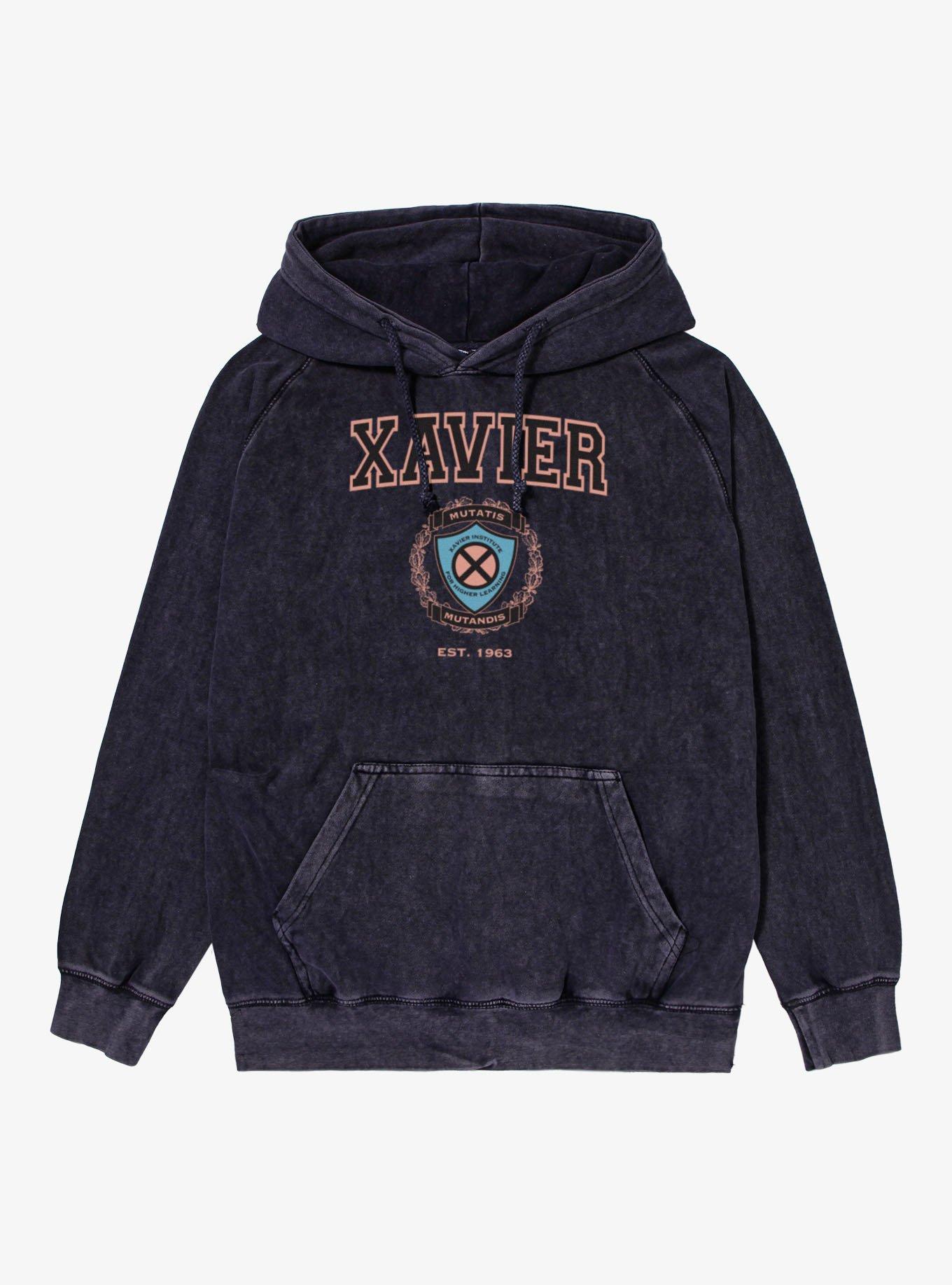 Marvel X-Men Comics Xavier School Of Higher Learning Mineral Wash Hoodie, , hi-res