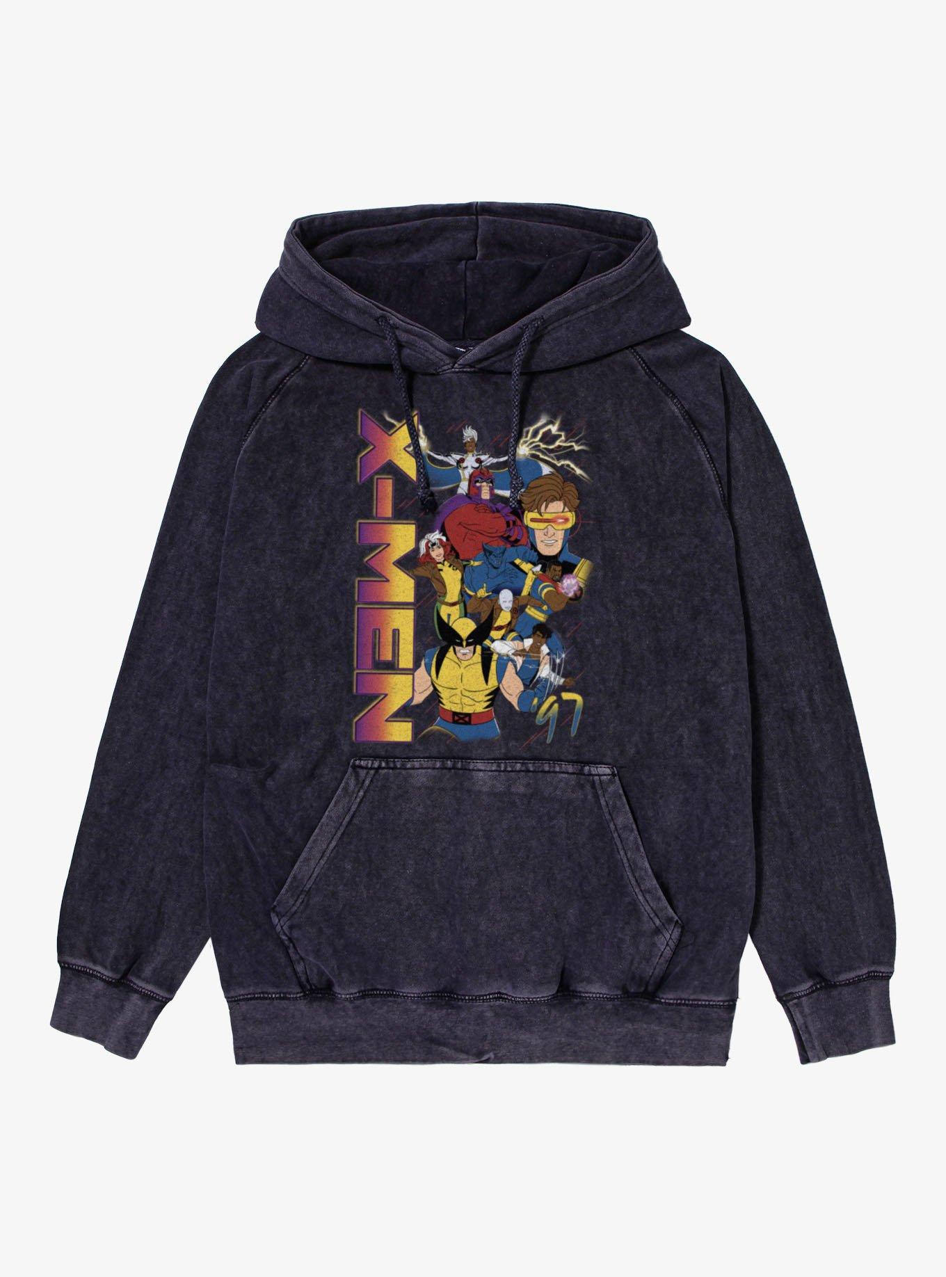 Marvel X-Men 97 Group Up Mineral Wash Hoodie, , hi-res
