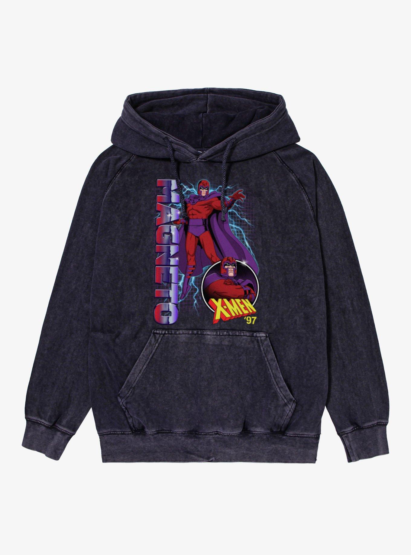 Marvel X-Men 97 Magneto On The Grid Mineral Wash Hoodie, , hi-res