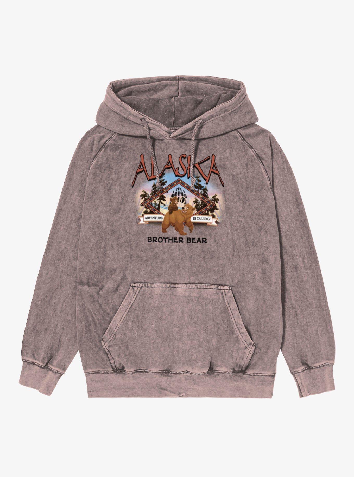Disney Brother Bear Alaska Is Calling Mineral Wash Hoodie, DUSTY ROSE, hi-res