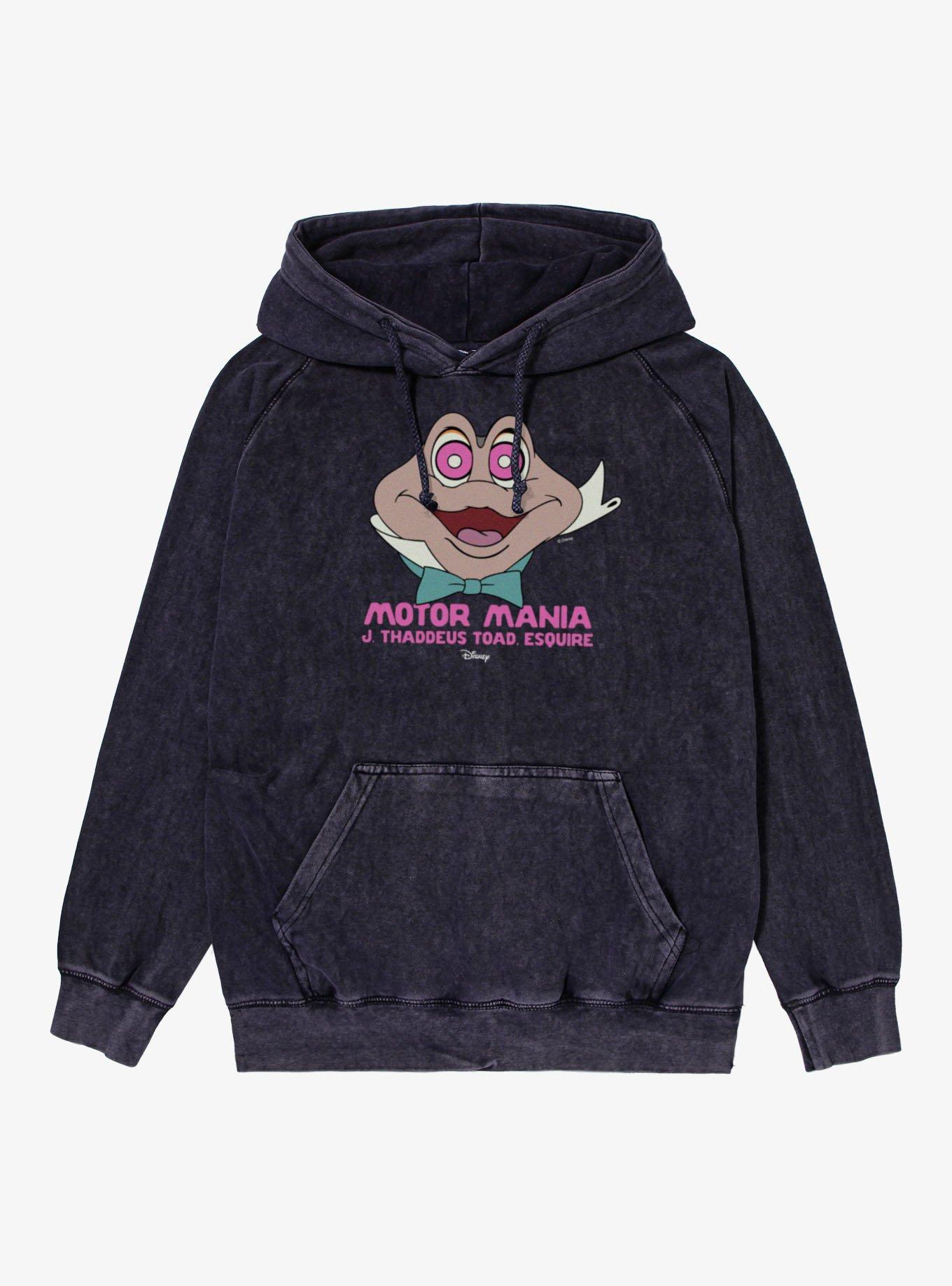Disney Ichabod And Mr Toad Motor Mania Crazy Eyes Mineral Wash Hoodie, , hi-res
