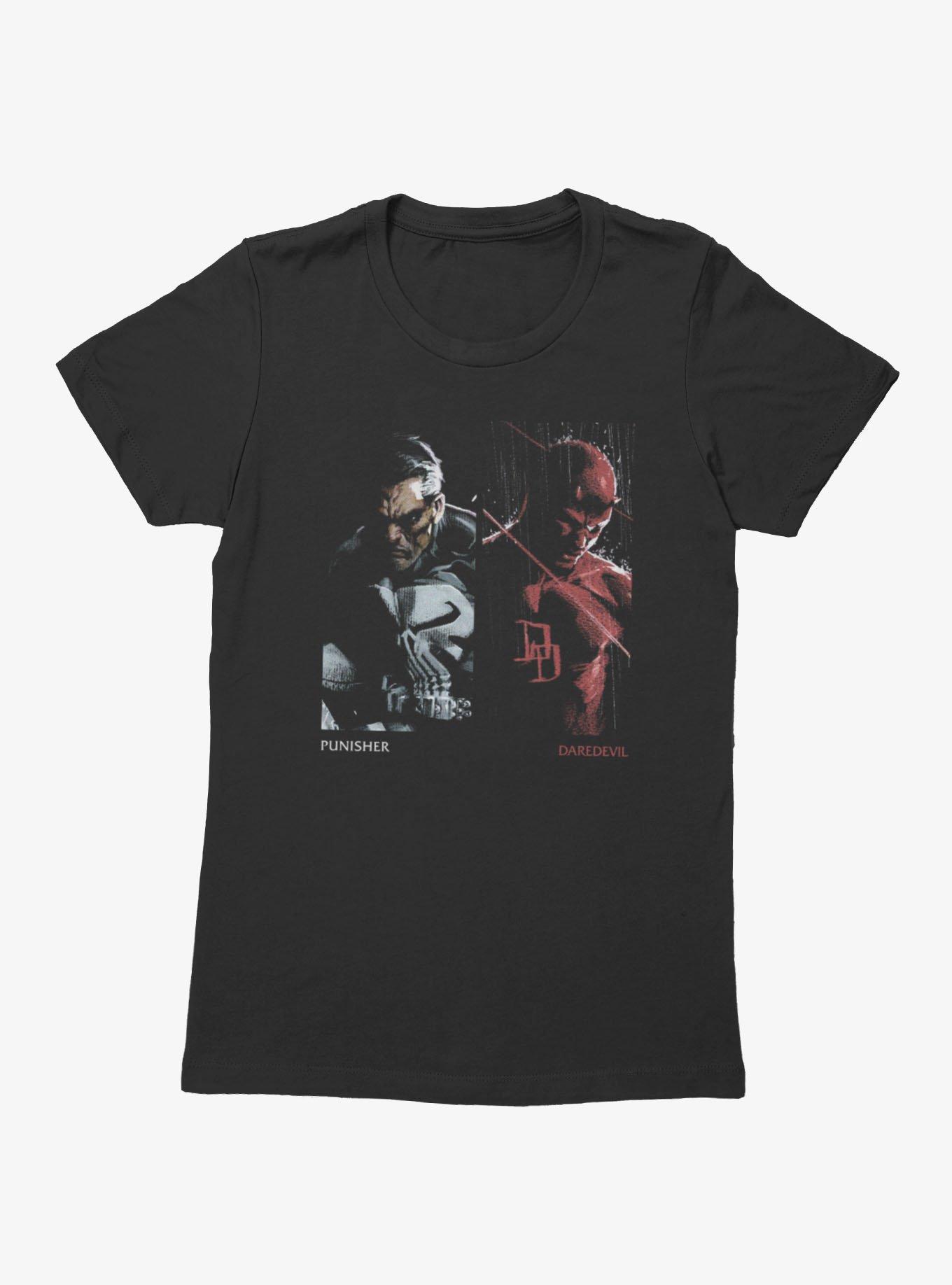 Marvel Comics Punisher And Daredevil Side By Side Womens T-Shirt, , hi-res