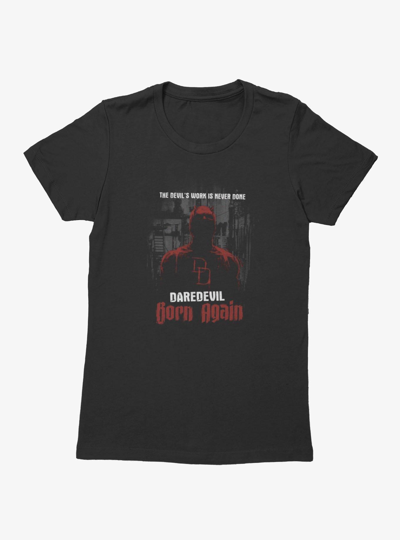 Marvel Daredevil Born Again Work Is Never Done Womens T-Shirt, , hi-res