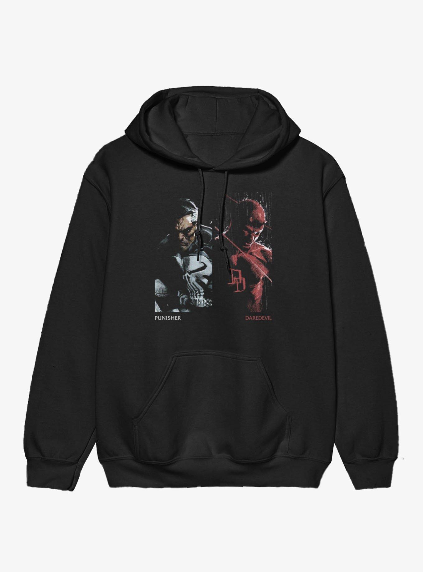 Marvel Comics Punisher And Daredevil Side By Side Hoodie, , hi-res