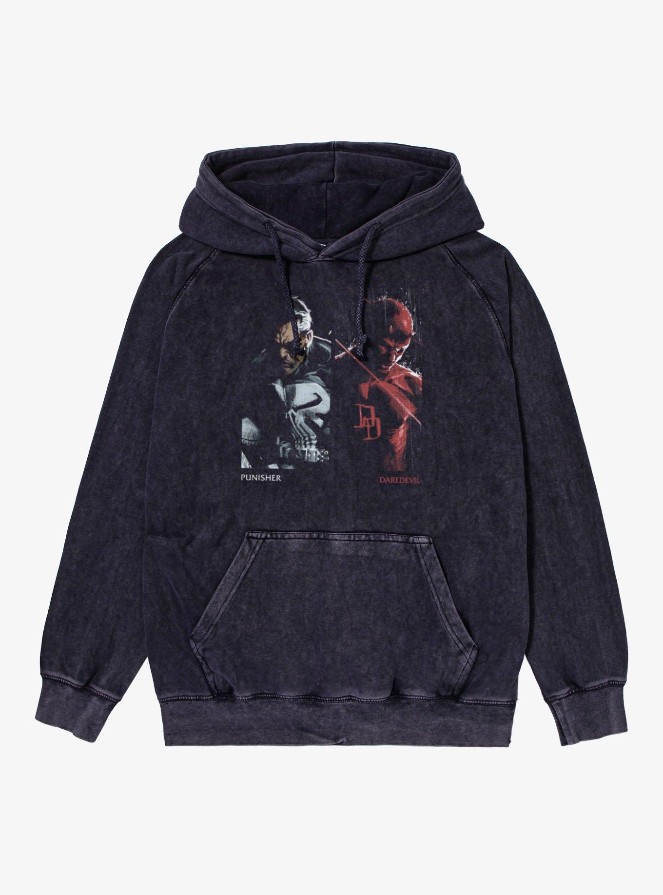 Marvel Comics Punisher And Daredevil Side By Side Hoodie, , hi-res