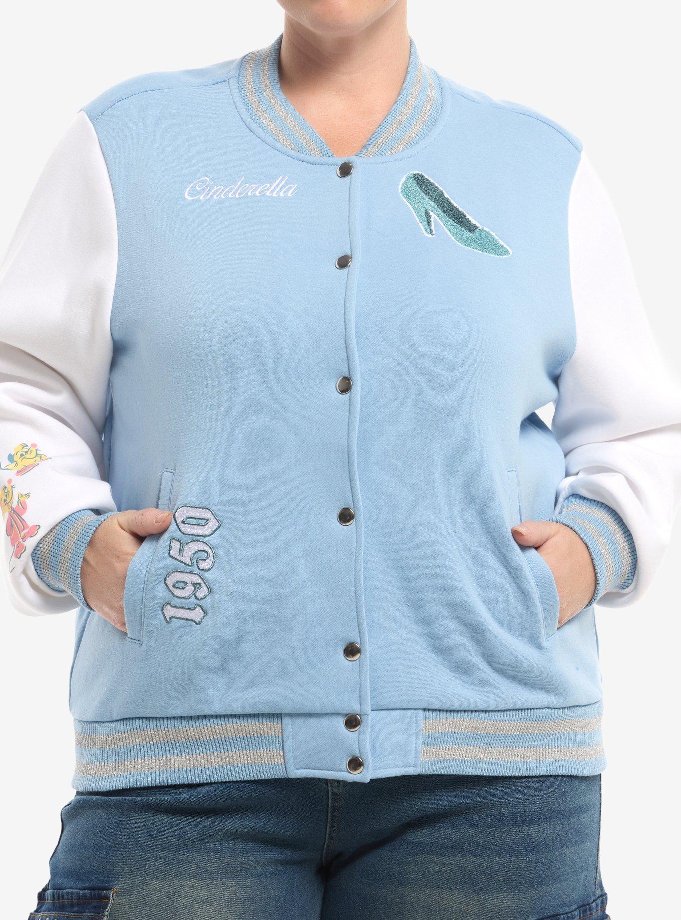 Disney Cinderella Glitter Girls Varsity Jacket Plus Size