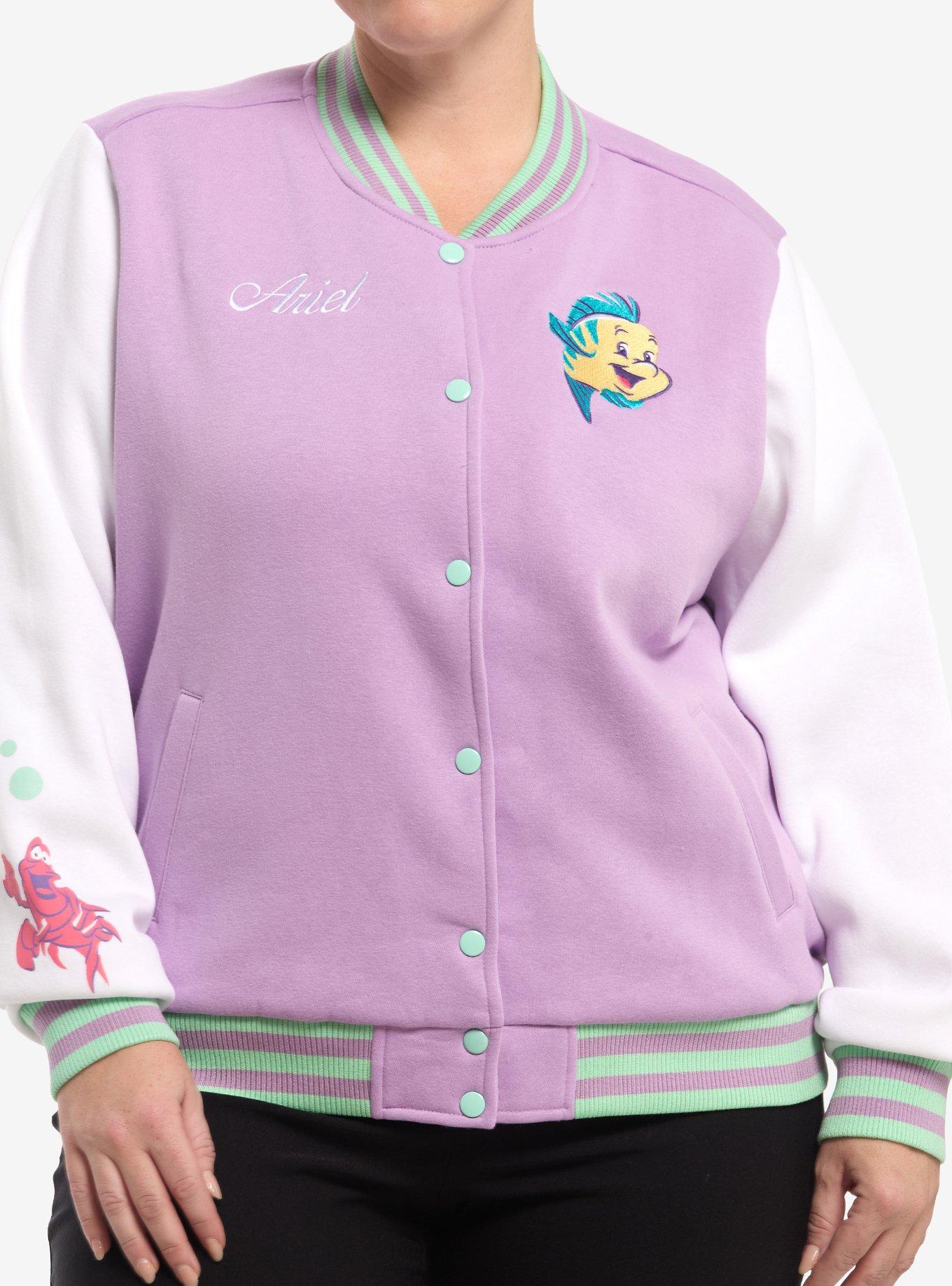 Disney The Little Mermaid Ariel Girls Varsity Jacket Plus Size