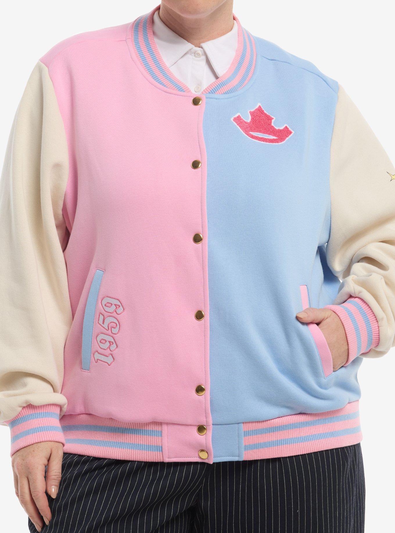 Disney Sleeping Beauty Split Girls Varsity Jacket Plus Size