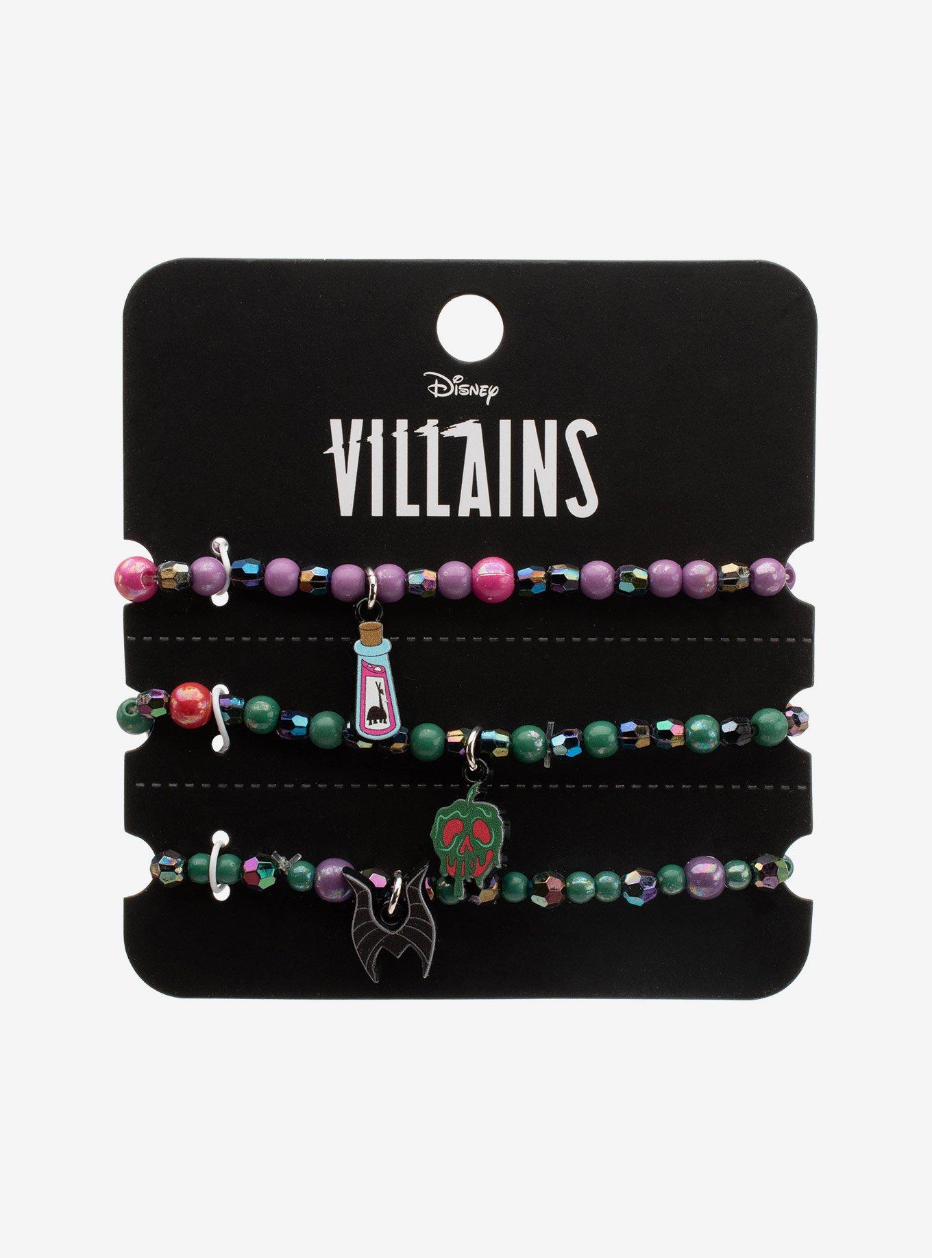 Disney Villains Icons Bead Bracelet Set, , hi-res