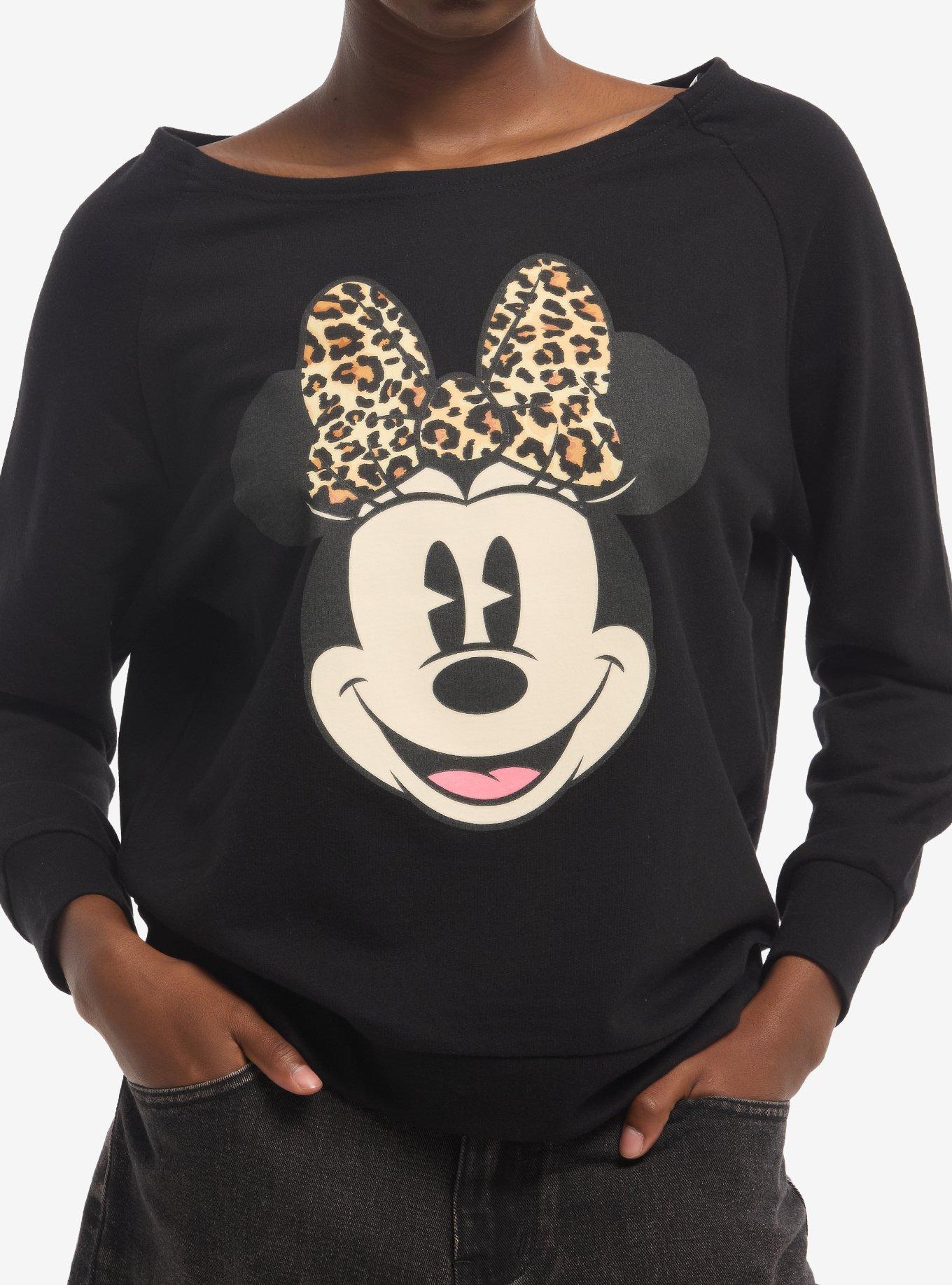 Disney Minnie Mouse Girls Off-Shoulder Sweatshirt