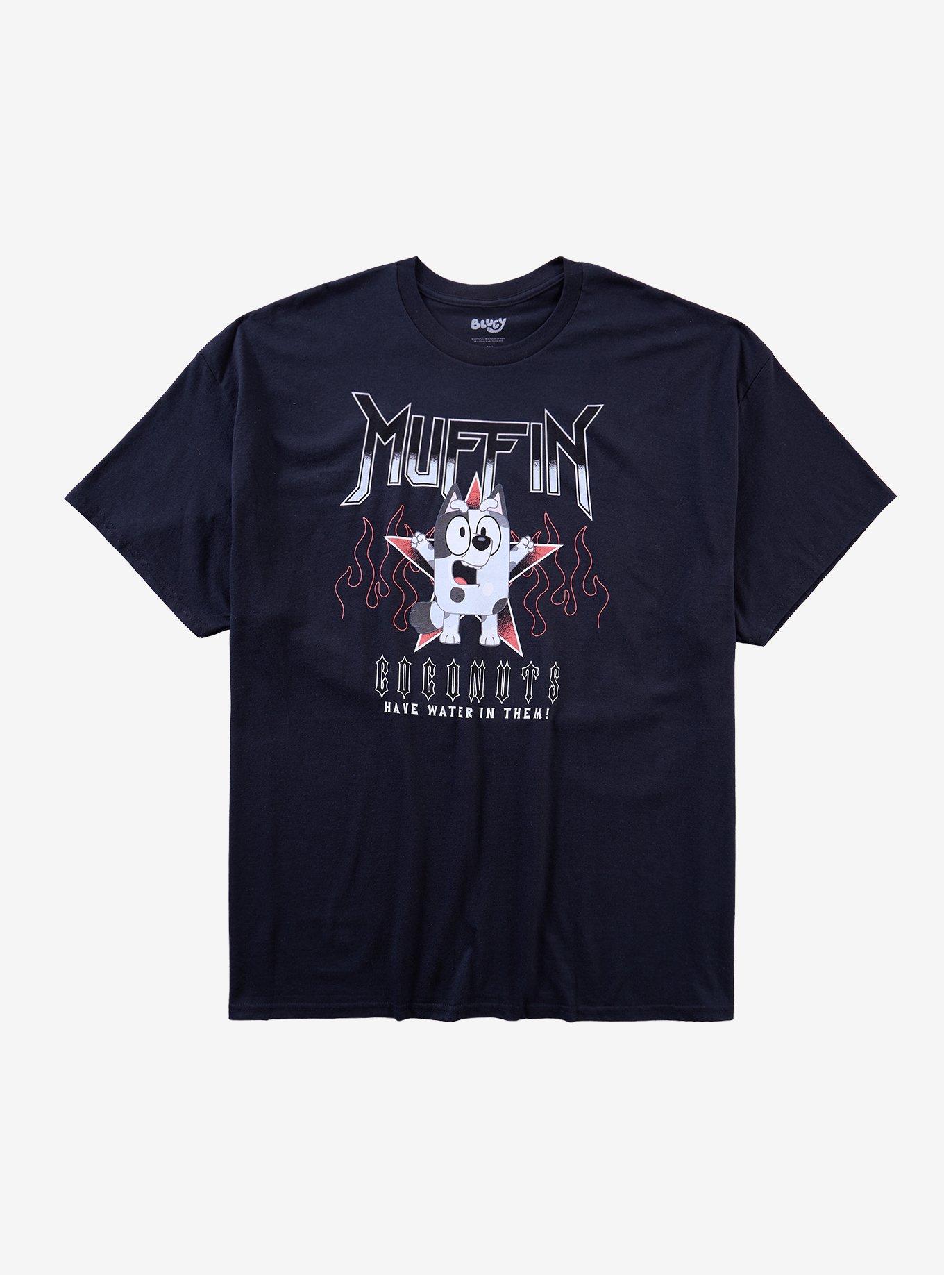 Bluey Muffin Coconuts Fire Metal T-Shirt, , hi-res
