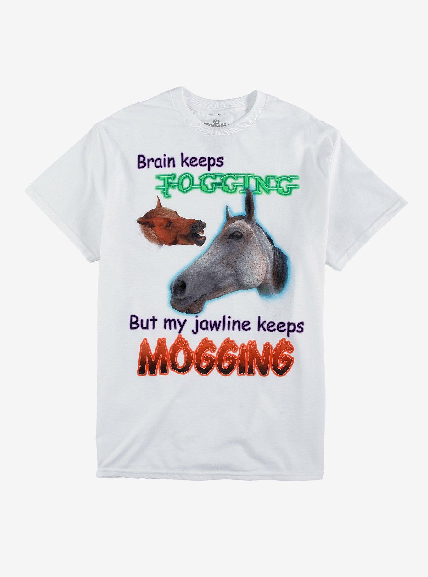 Horse Jawline Mogging T-Shirt By Goodie Two Sleeves, , hi-res