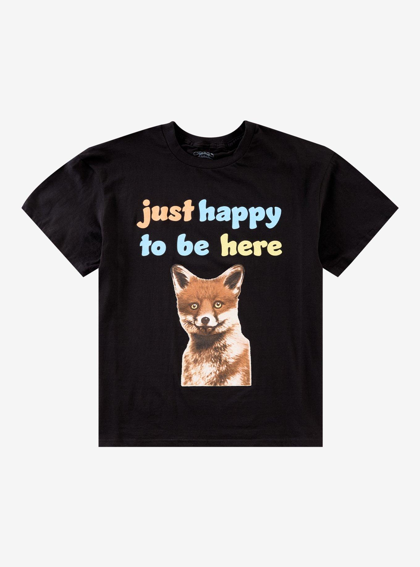Happy To Be Here Fox T-Shirt By Call Your Mother, , hi-res