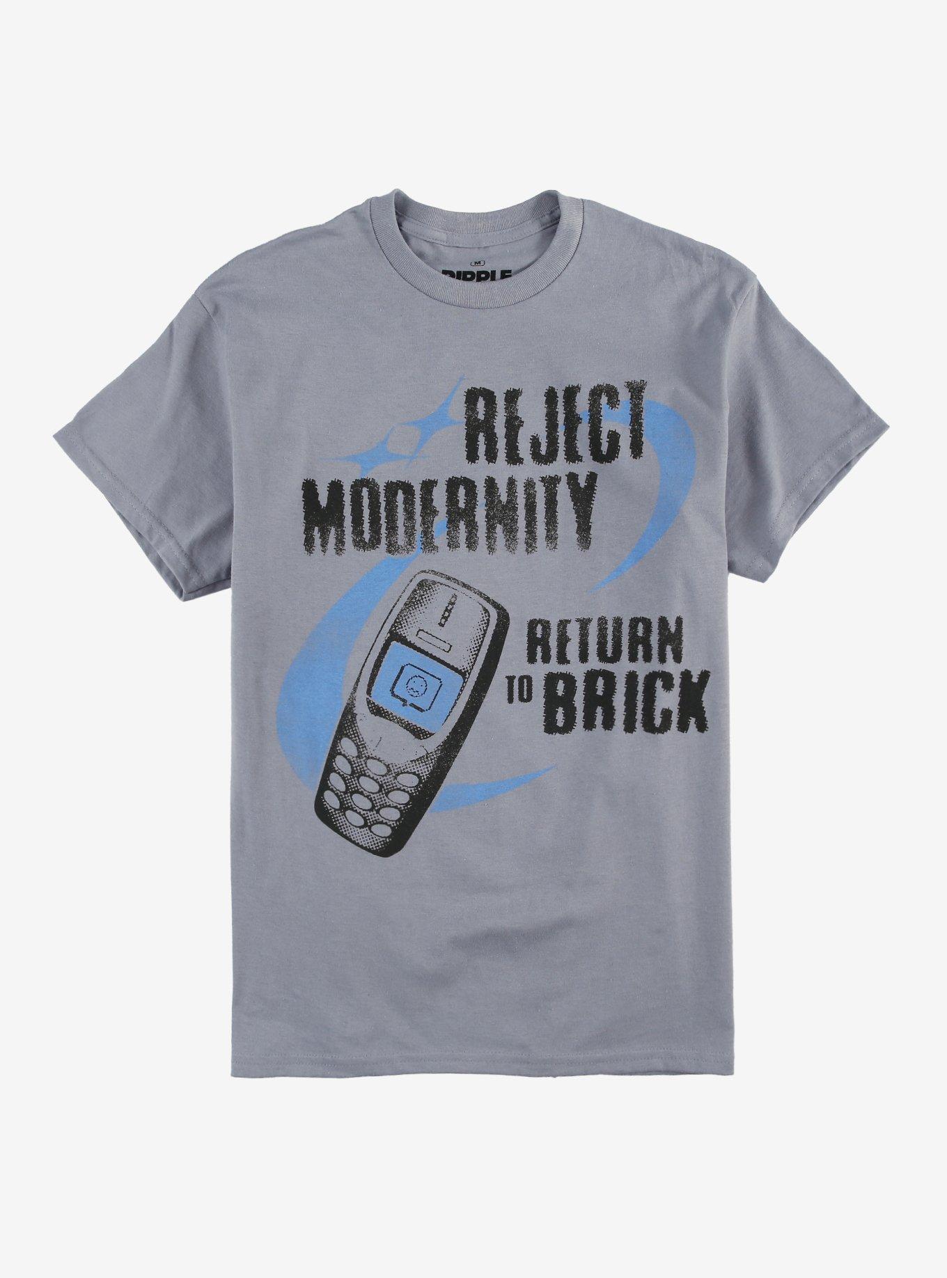 Reject Modernity Brick Phone T-Shirt, , hi-res