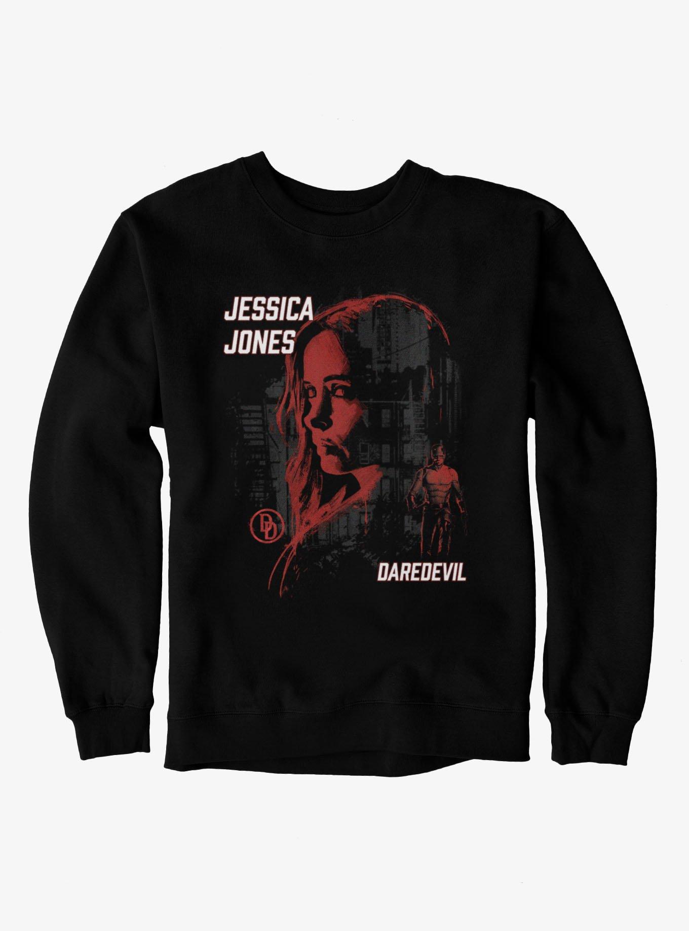 Marvel Daredevil Born Again Jessica Jones Is Watching Sweatshirt, , hi-res