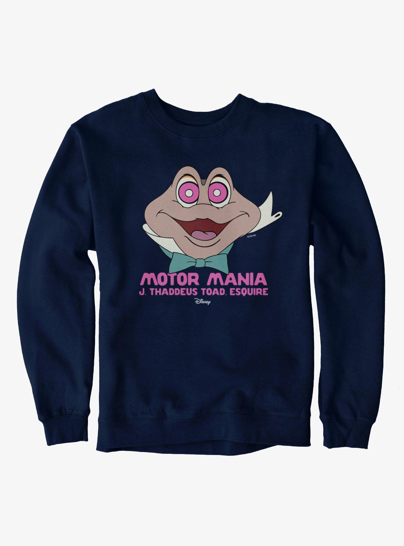 Disney Ichabod And Mr Toad Motor Mania Crazy Eyes Sweatshirt, NAVY, hi-res
