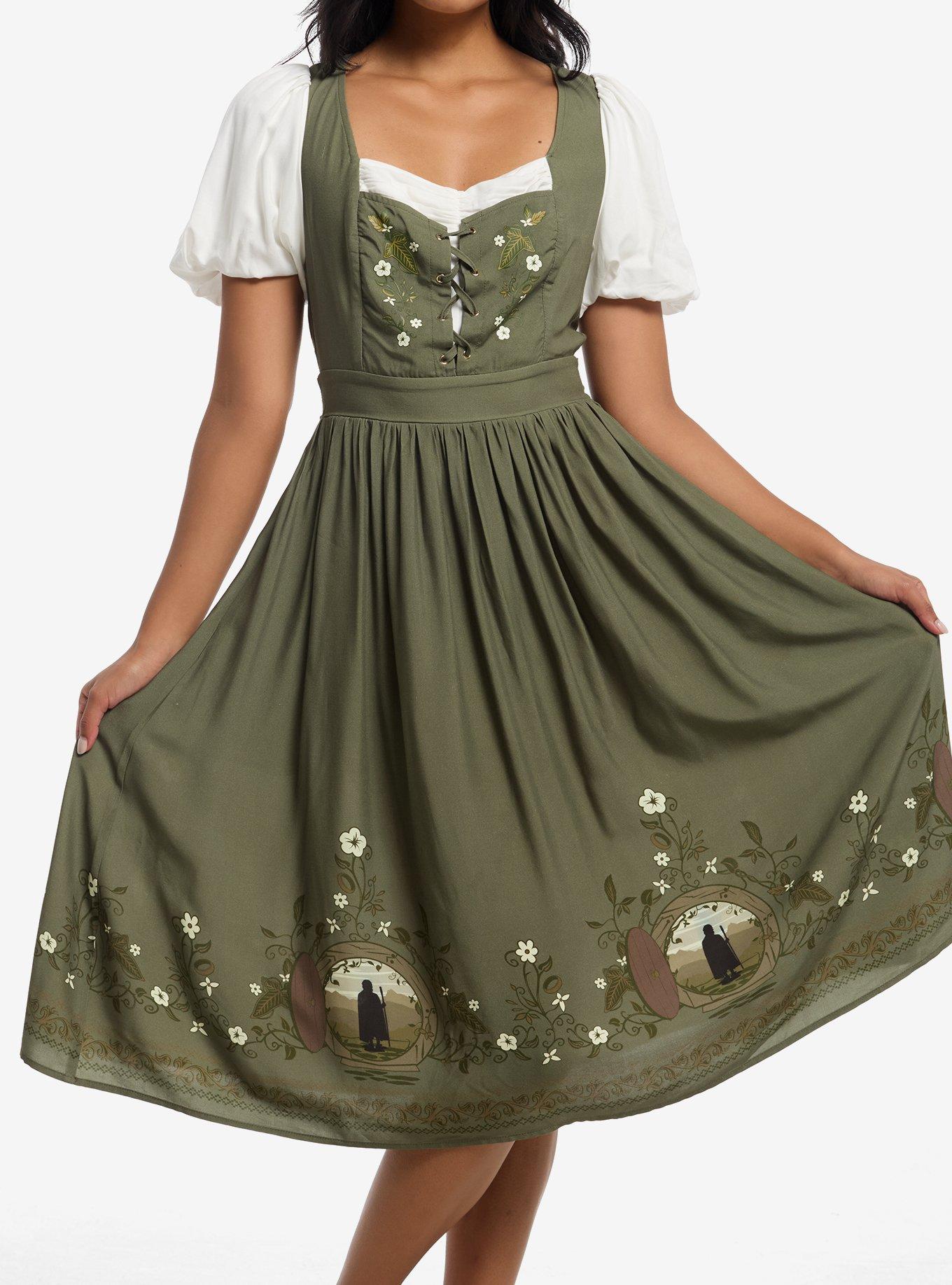 The Lord Of The Rings Hobbit Lace-Up Dress
